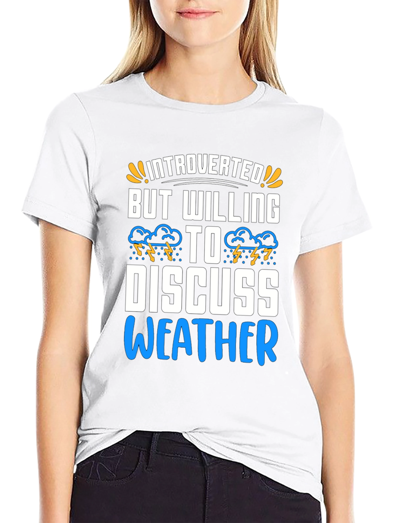 Introverted Weather Enthusiast Graphic Tee