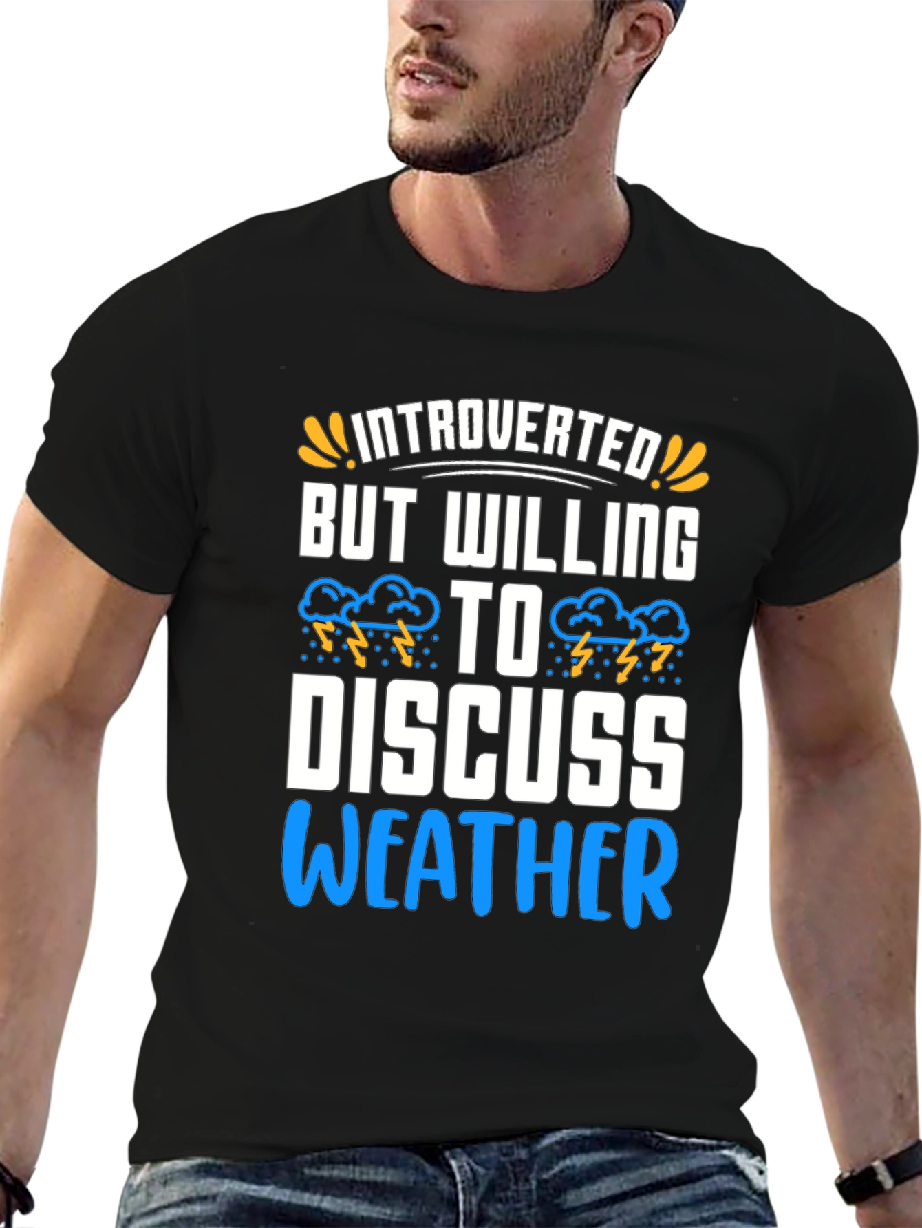 Introverted Weather Enthusiast Graphic Tee