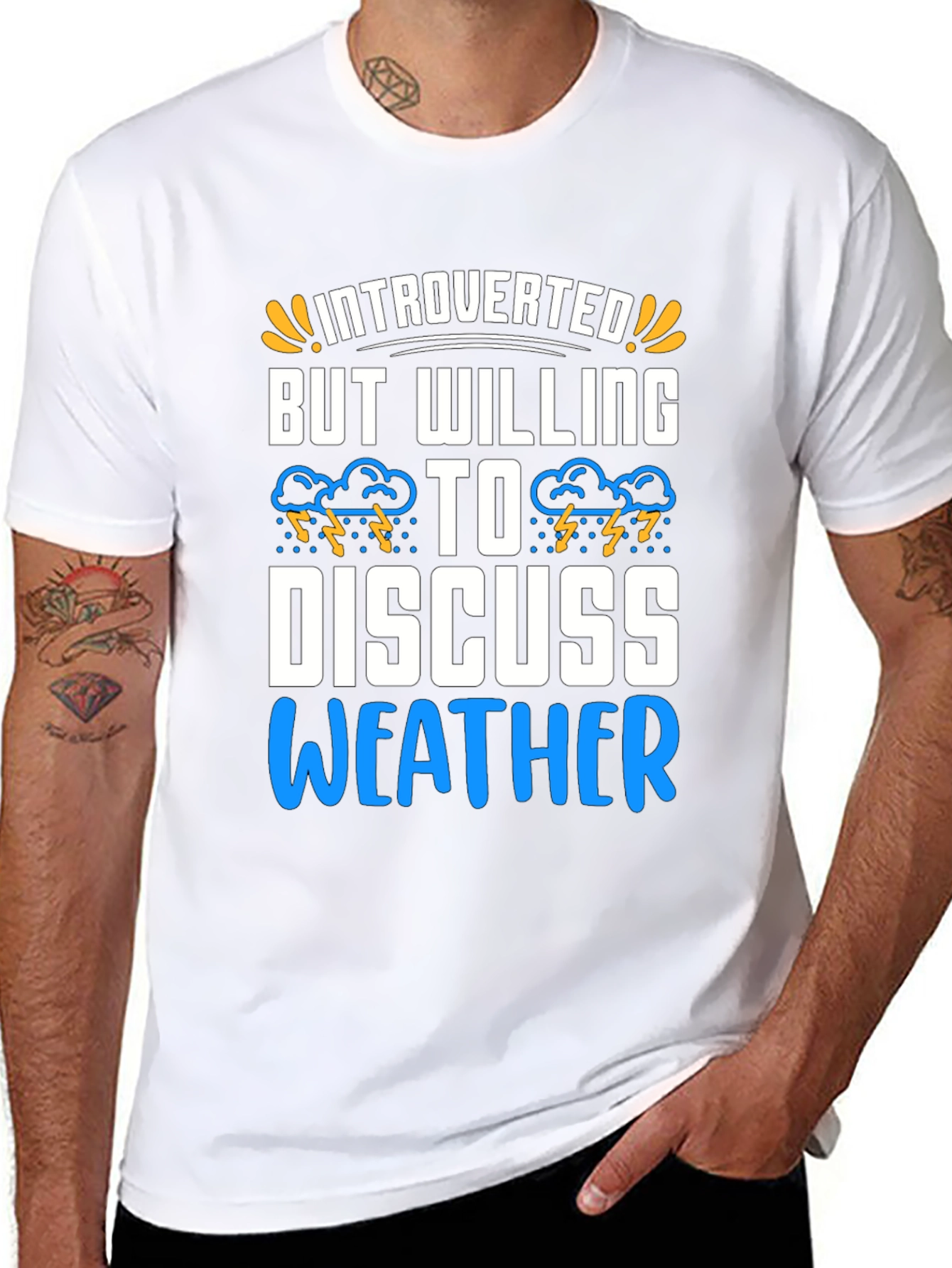 Introverted Weather Enthusiast Graphic Tee