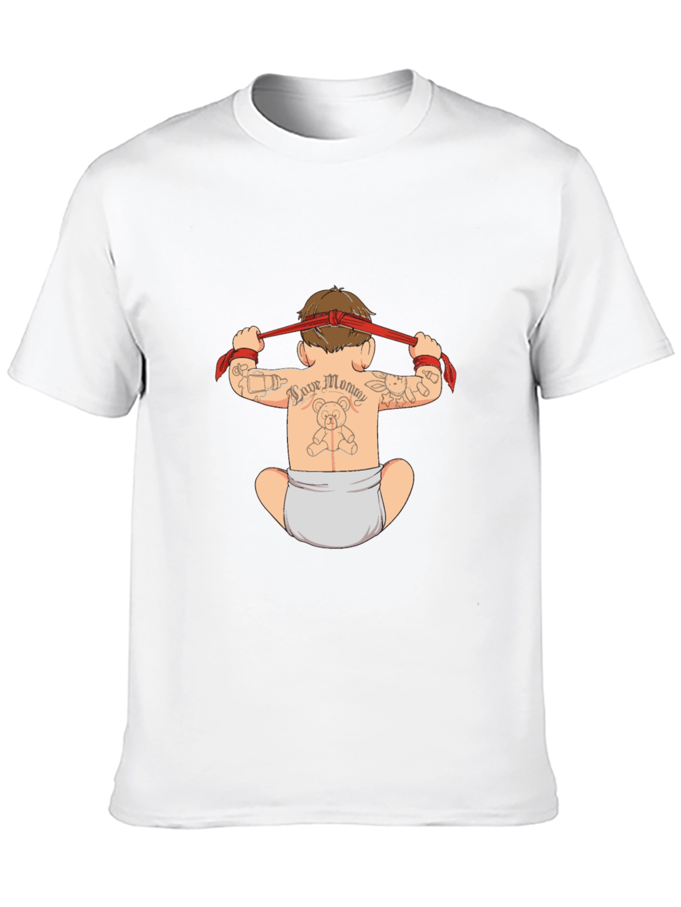 Tattooed Baby Graphic Black T-Shirt