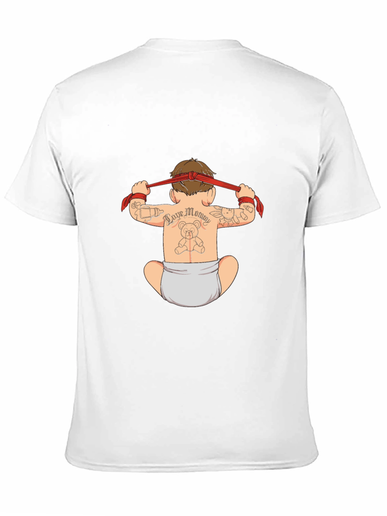 Tattooed Baby Graphic Black T-Shirt