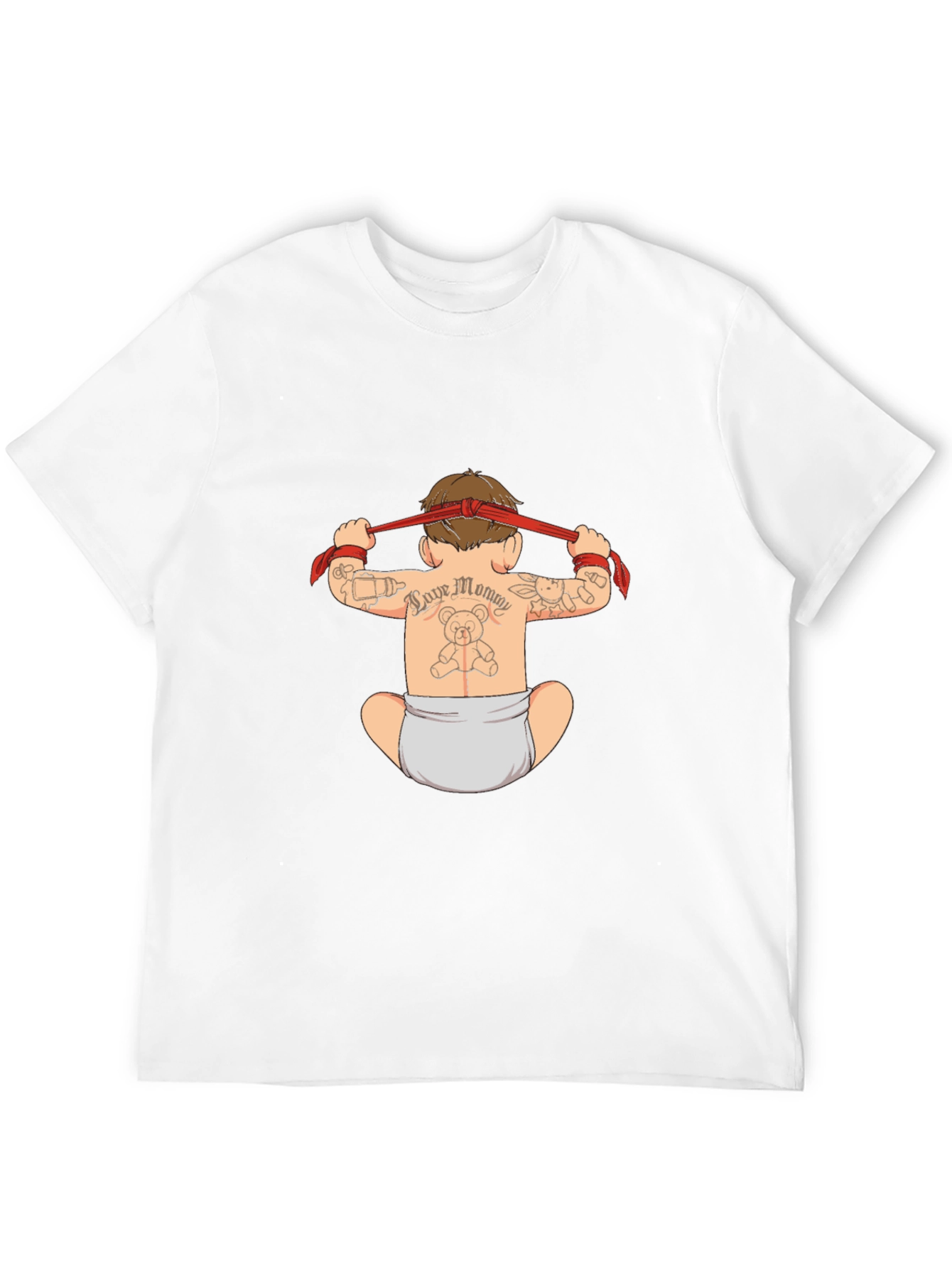 Tattooed Baby Graphic Black T-Shirt