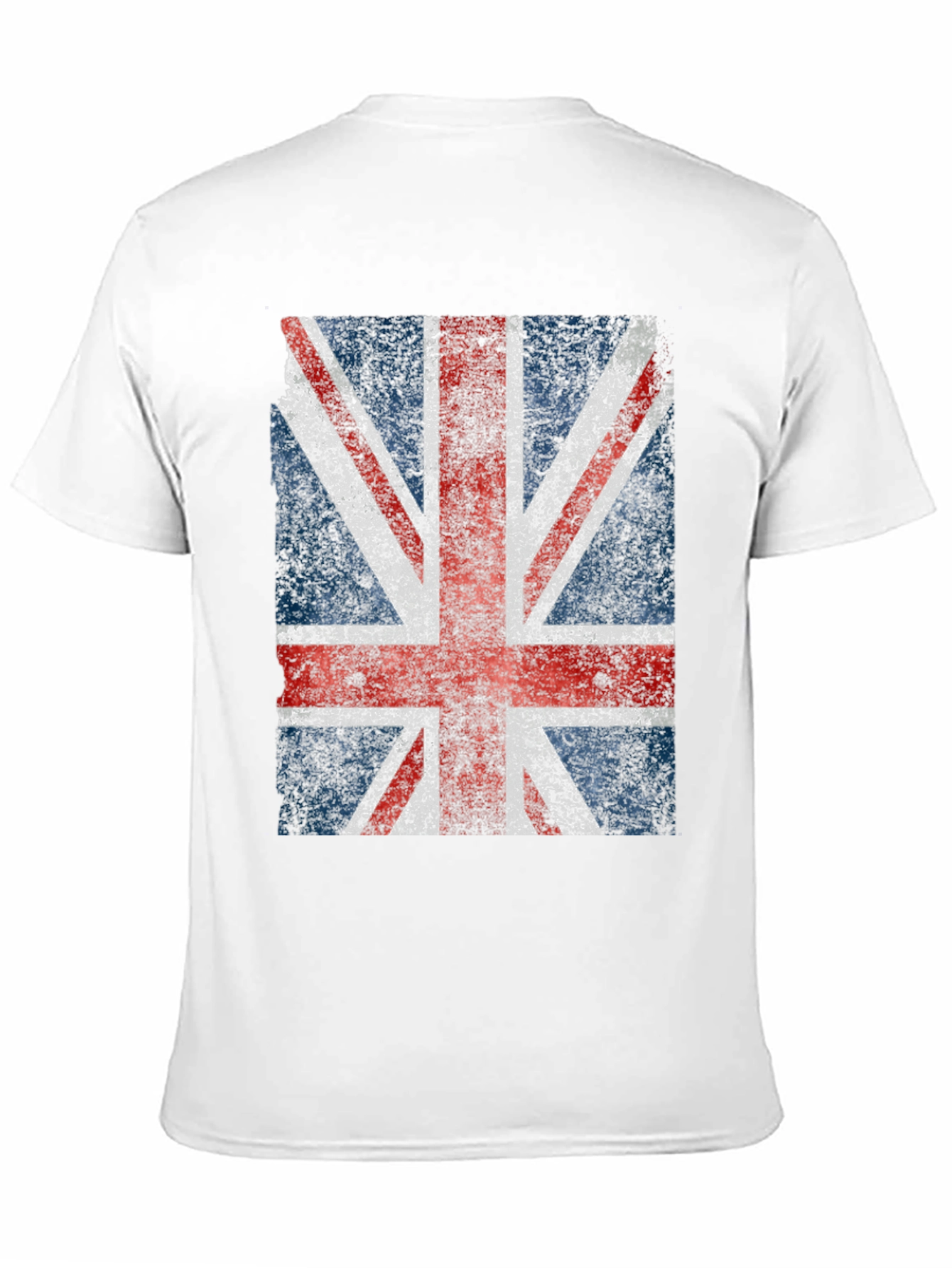 Union Jack Flag Graphic Tee - Distressed Style