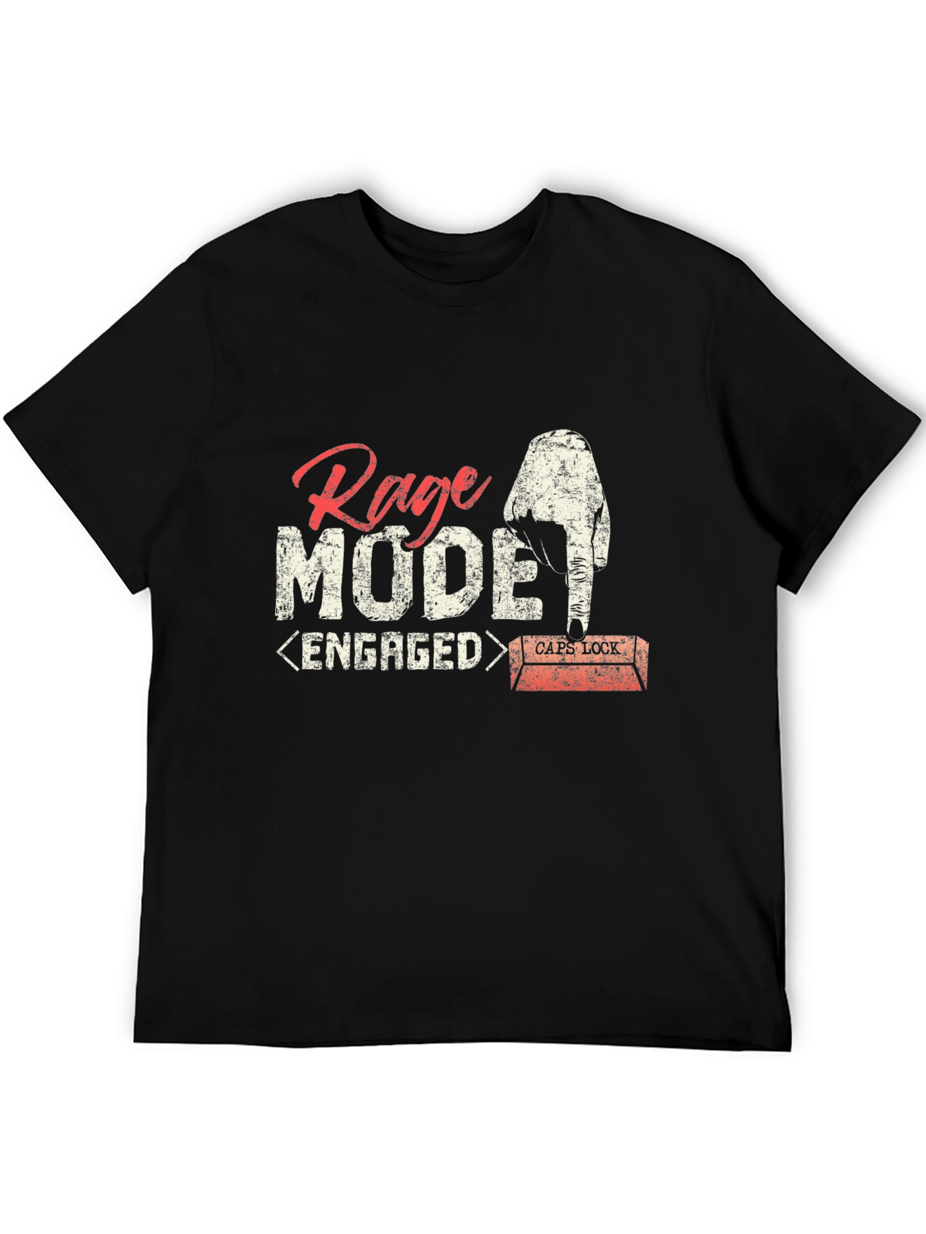 Rage Mode Engaged Graphic Tee - Novelty Gamer Shirt