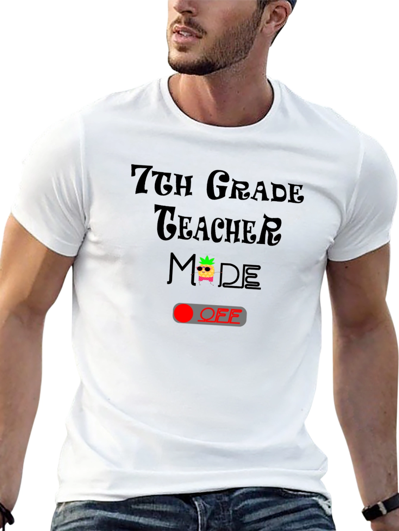 7th Grade Teacher Mode Off T-Shirt