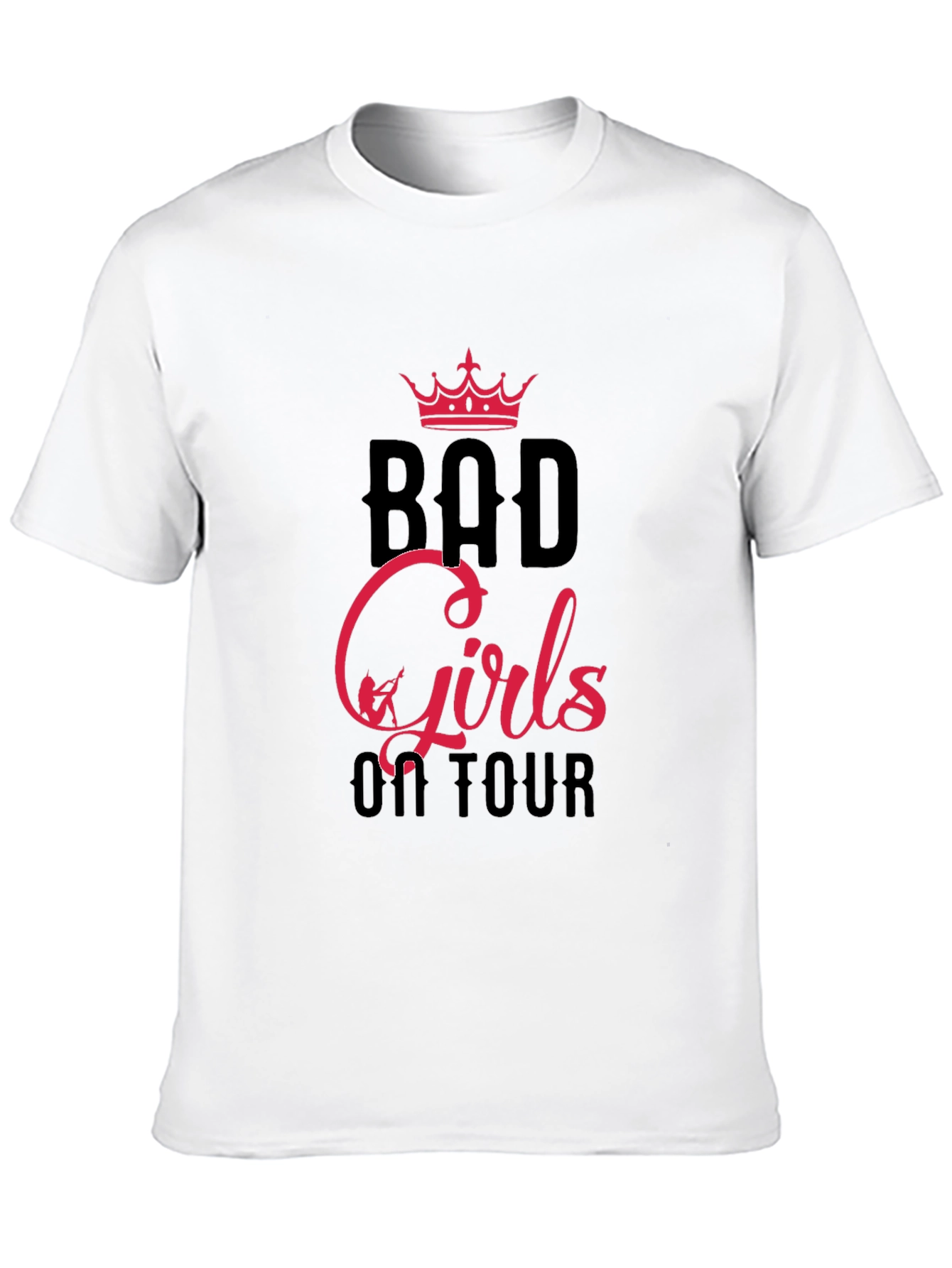 Bad Girls on Tour Black Graphic T-Shirt