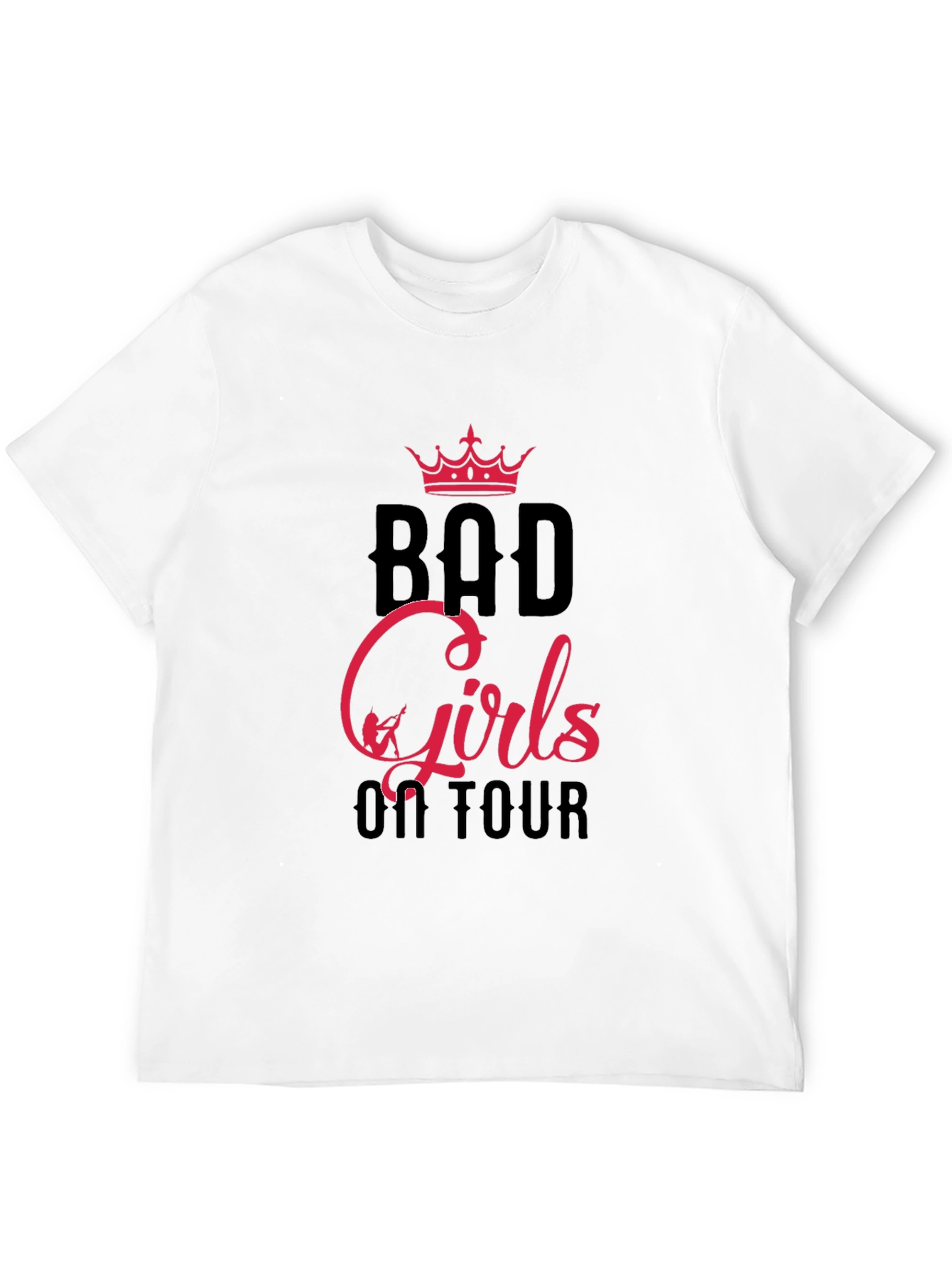 Bad Girls on Tour Black Graphic T-Shirt