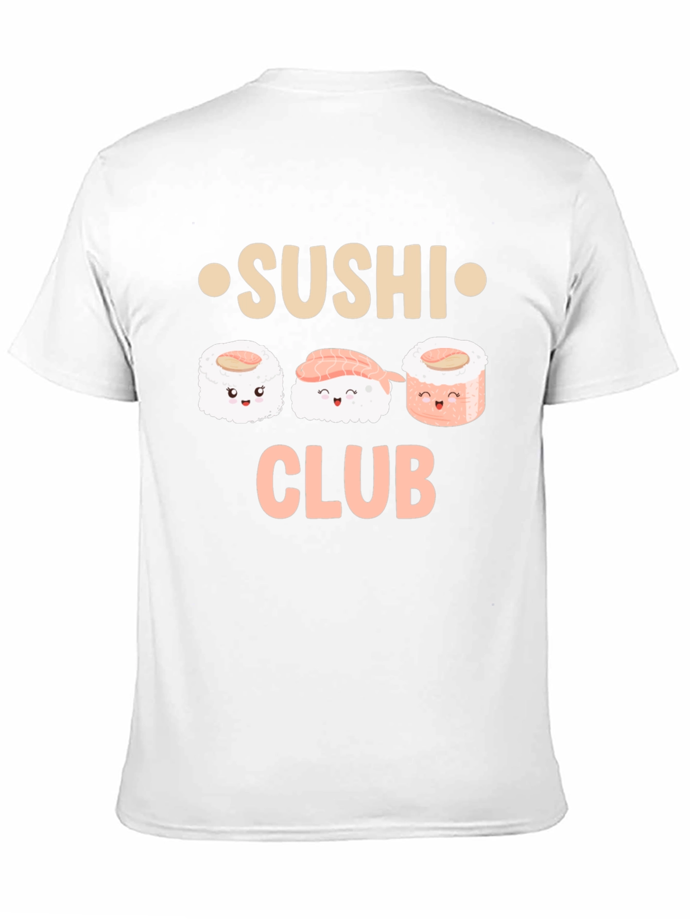Sushi Club Graphic Tee - Black Cotton T-Shirt