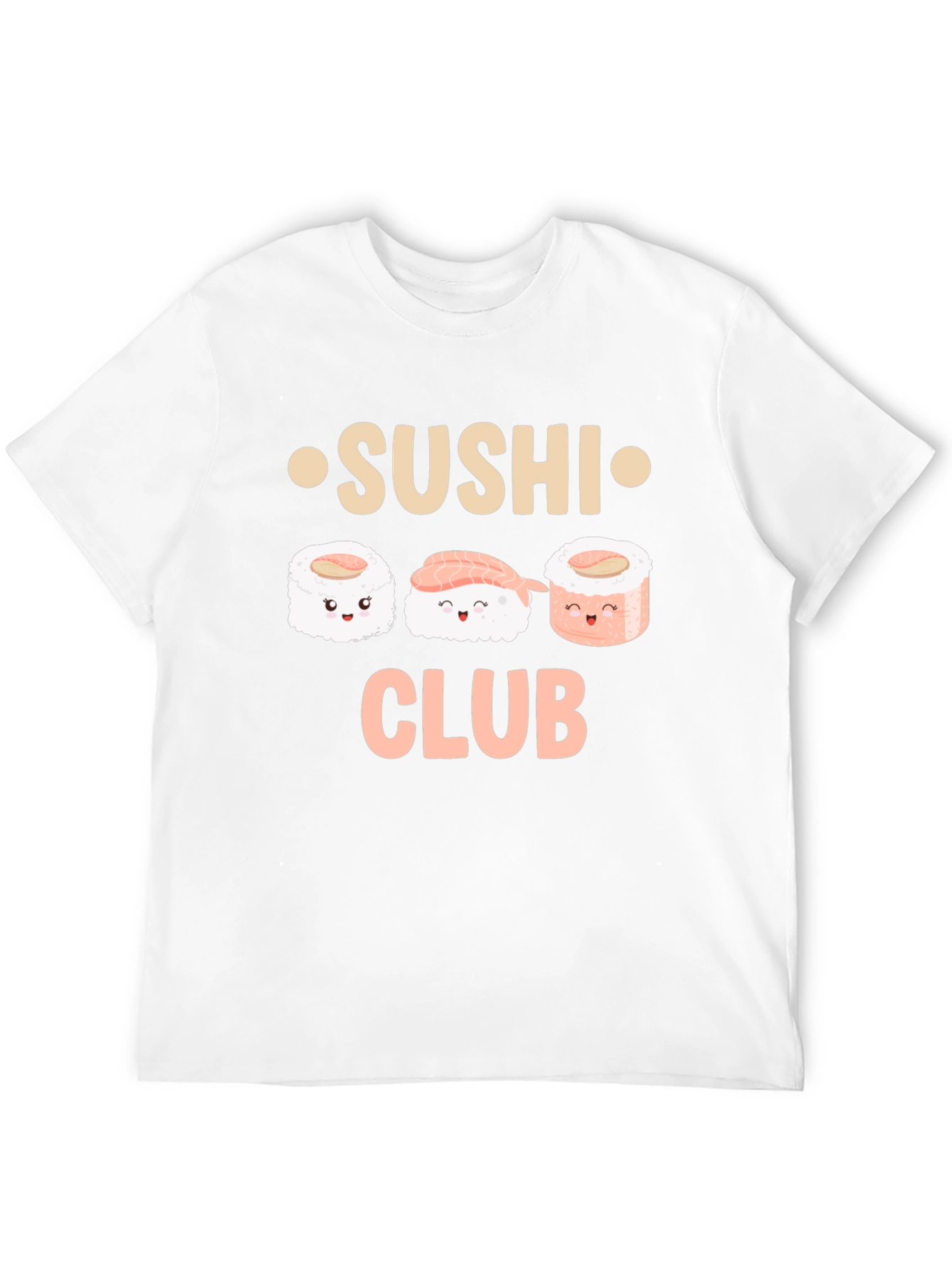 Sushi Club Graphic Tee - Black Cotton T-Shirt