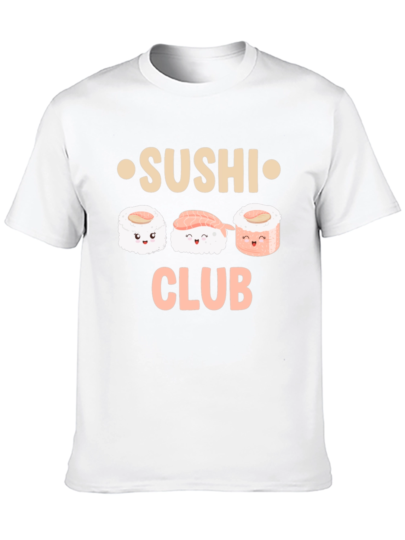 Sushi Club Graphic Tee - Black Cotton T-Shirt