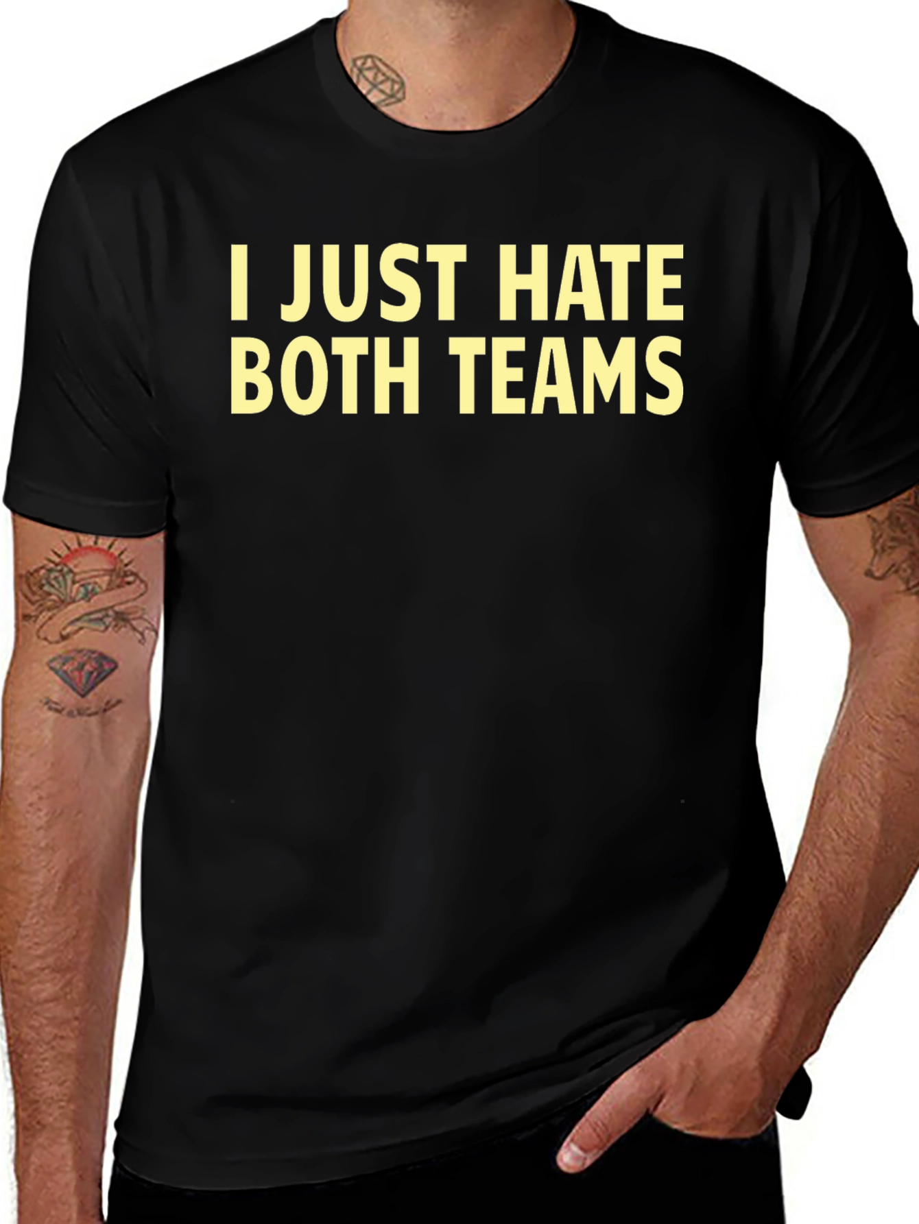 I Just Hate Both Teams Graphic T-Shirt
