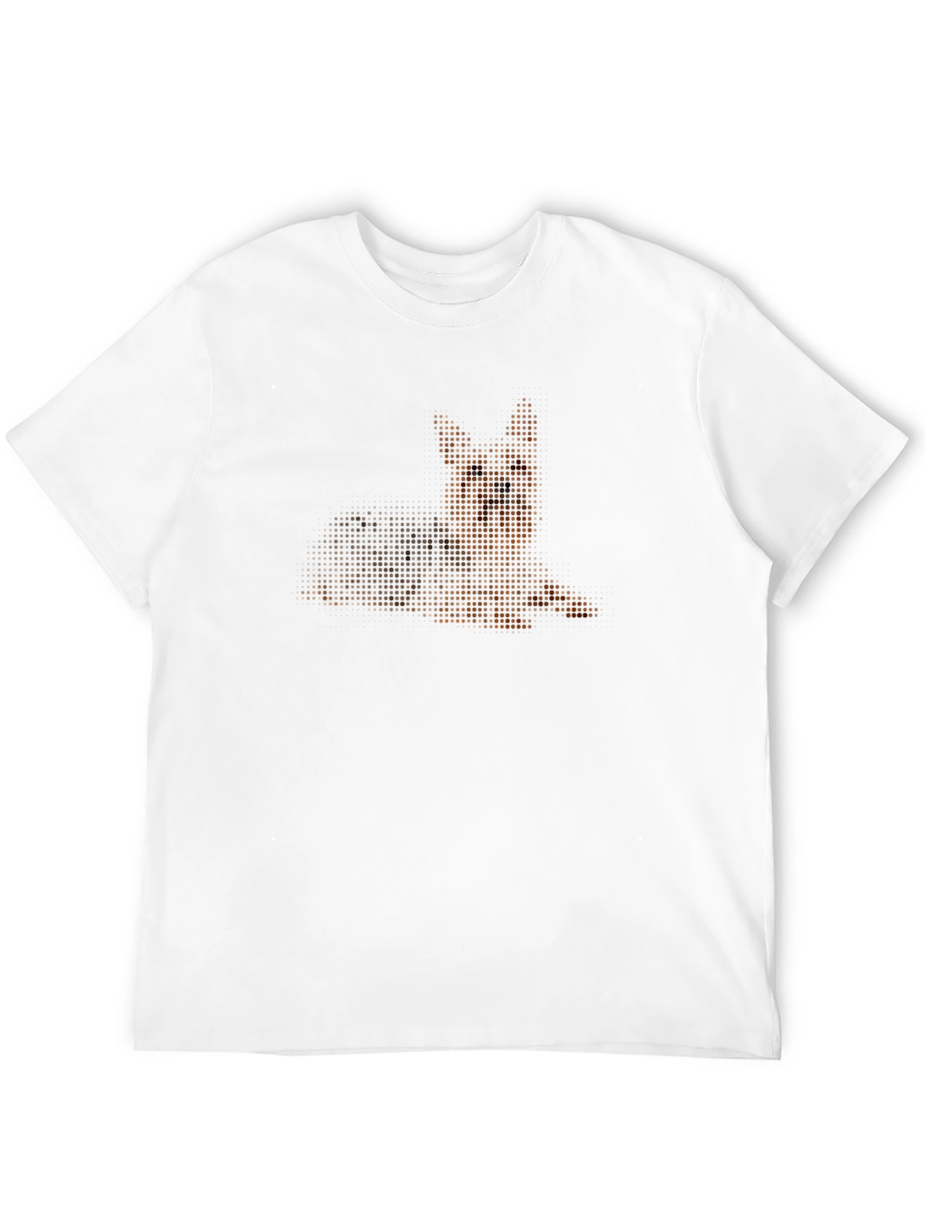 German Shepherd Graphic Print Black T-Shirt