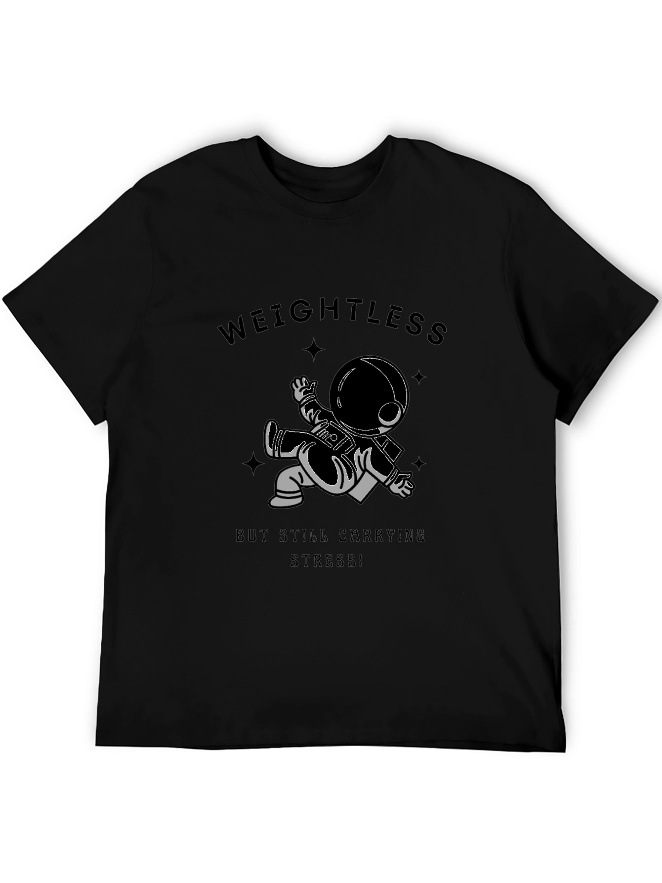 Weightless Astronaut Graphic Tee - Black
