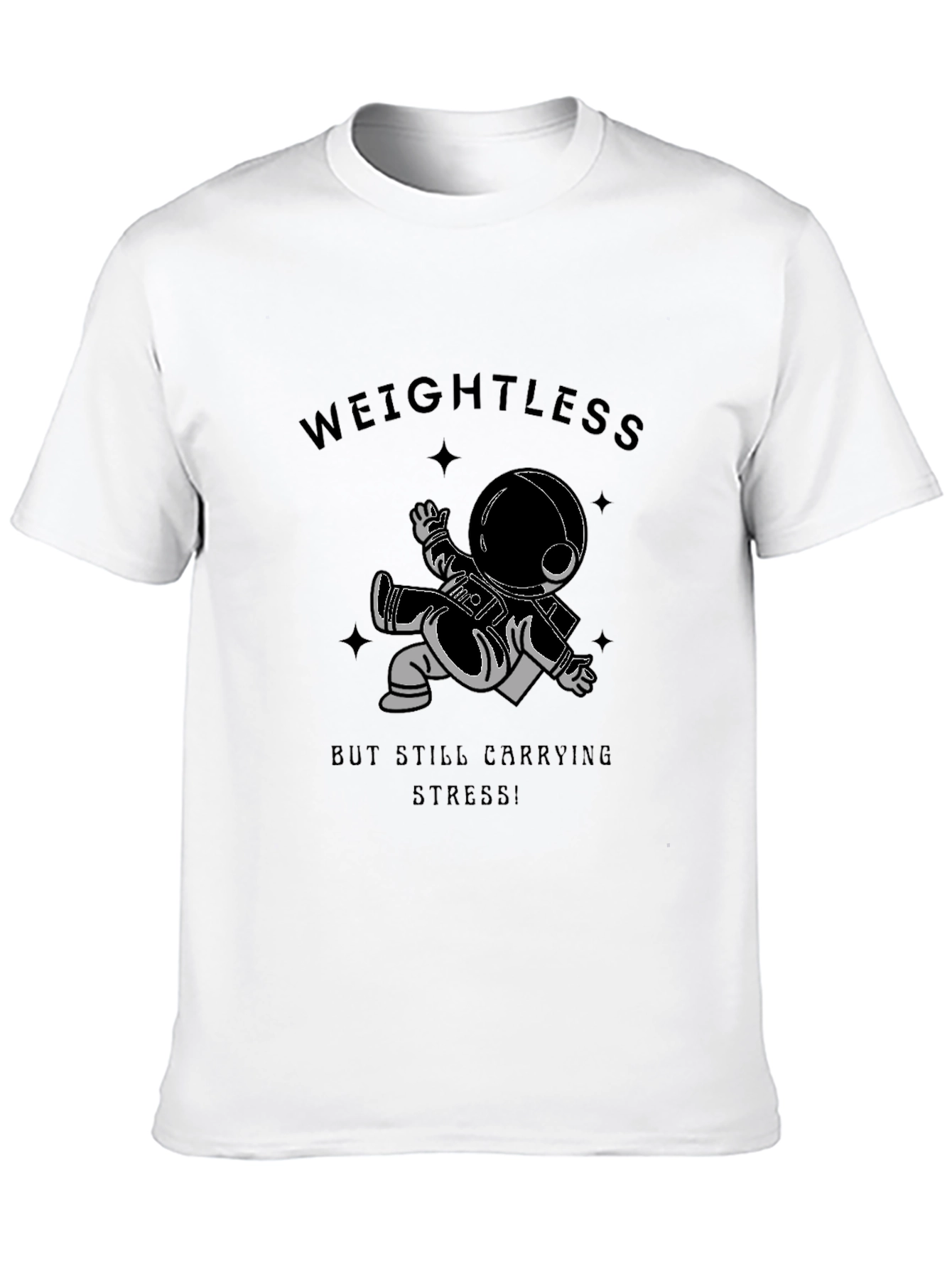Weightless Astronaut Graphic Tee - Black