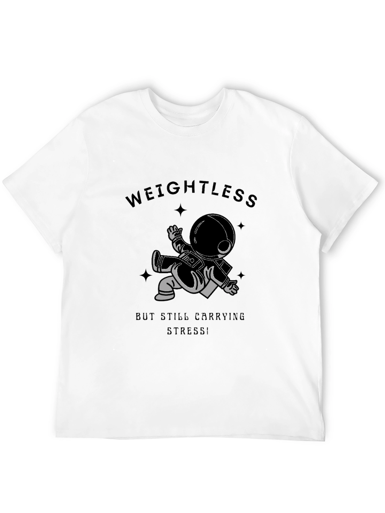Weightless Astronaut Graphic Tee - Black