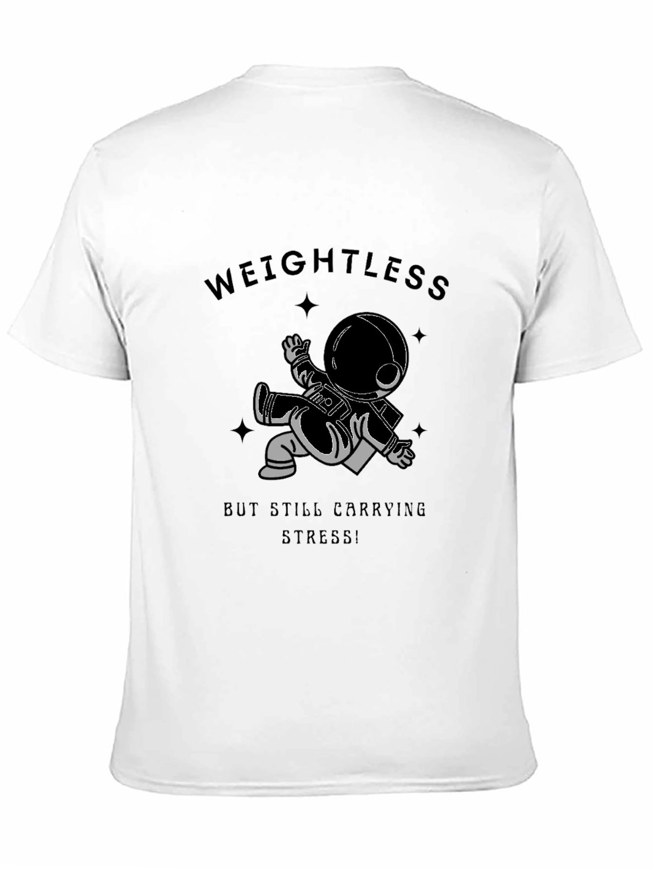Weightless Astronaut Graphic Tee - Black