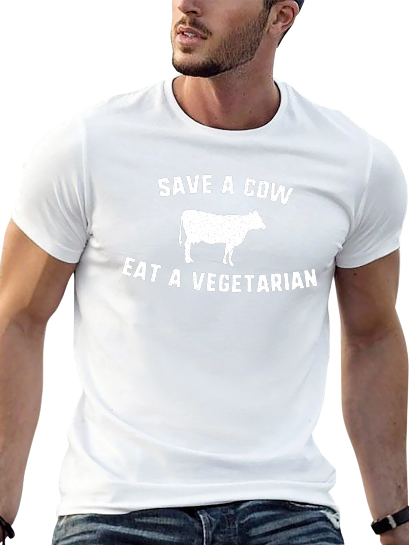 Save a Cow Eat a Vegetarian Graphic Tee