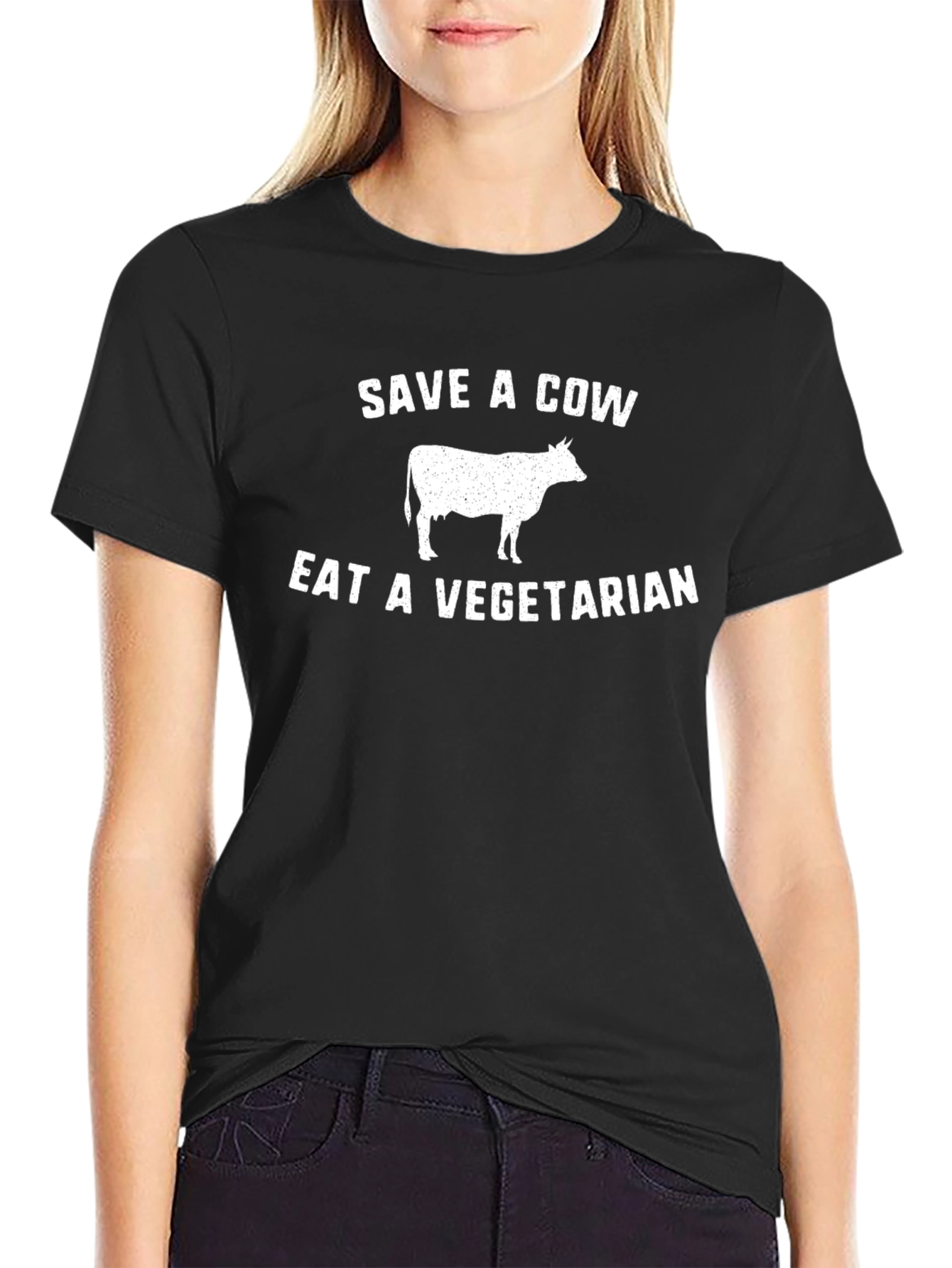 Save a Cow Eat a Vegetarian Graphic Tee