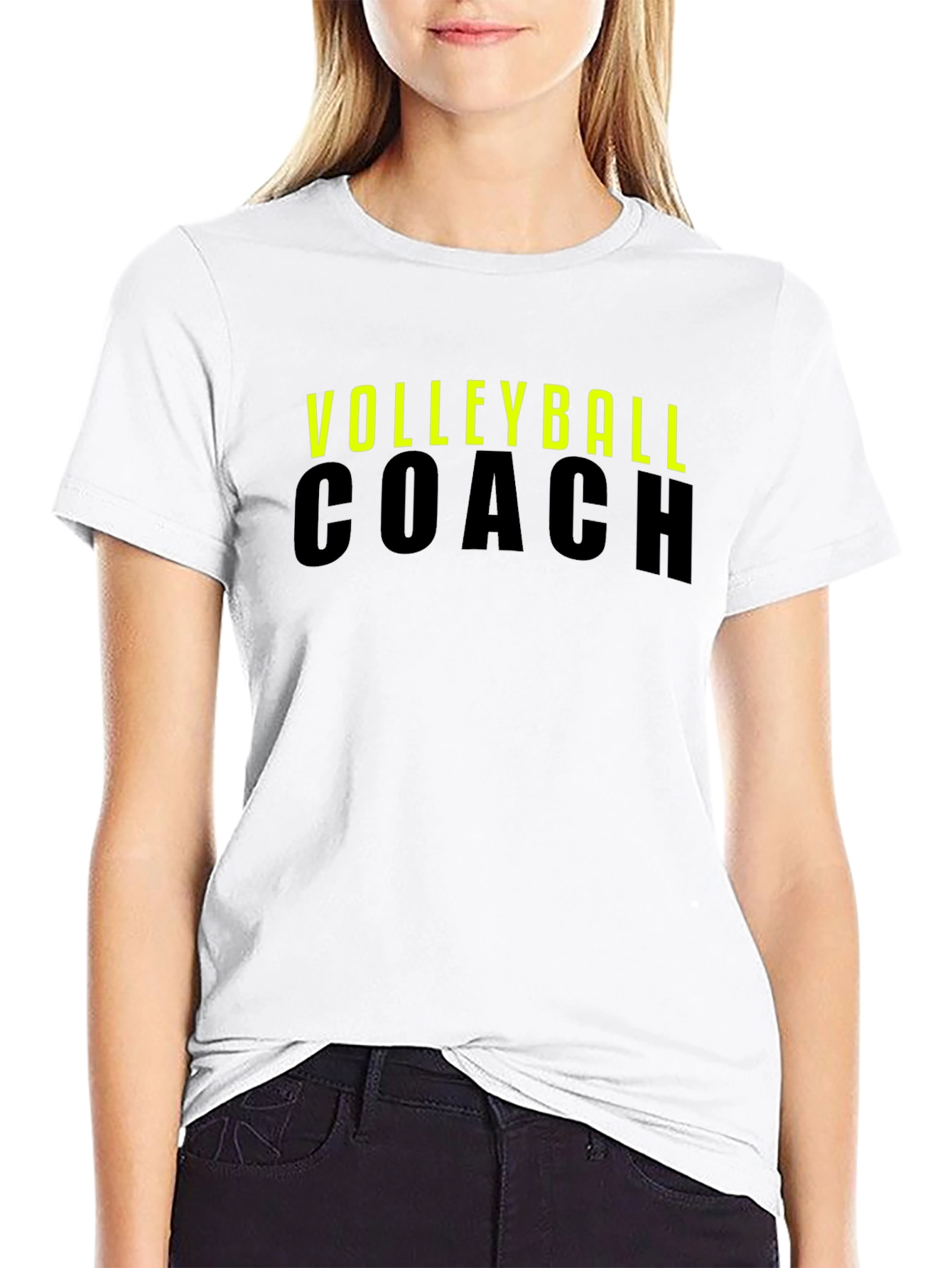 Volleyball Coach T-Shirt - Black