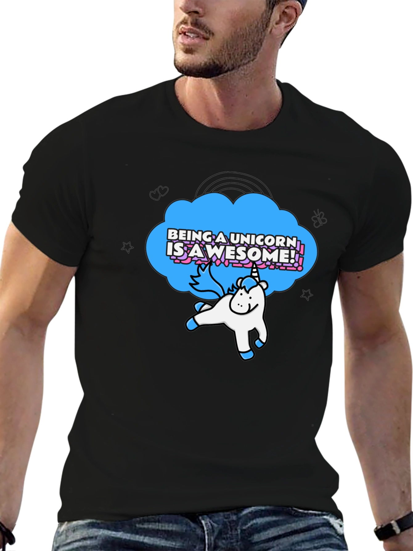 Unicorn Awesome Graphic Tee