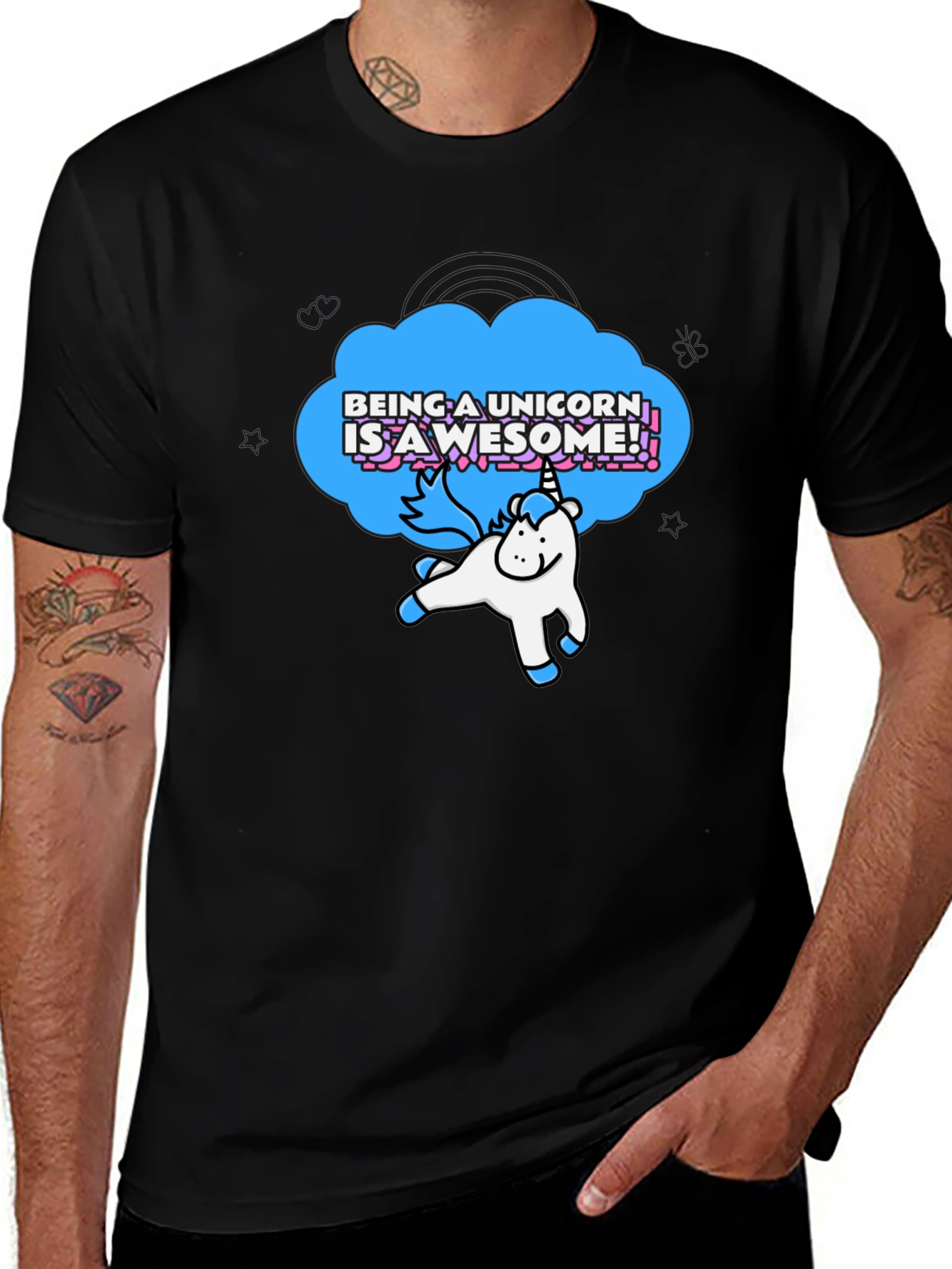 Unicorn Awesome Graphic Tee