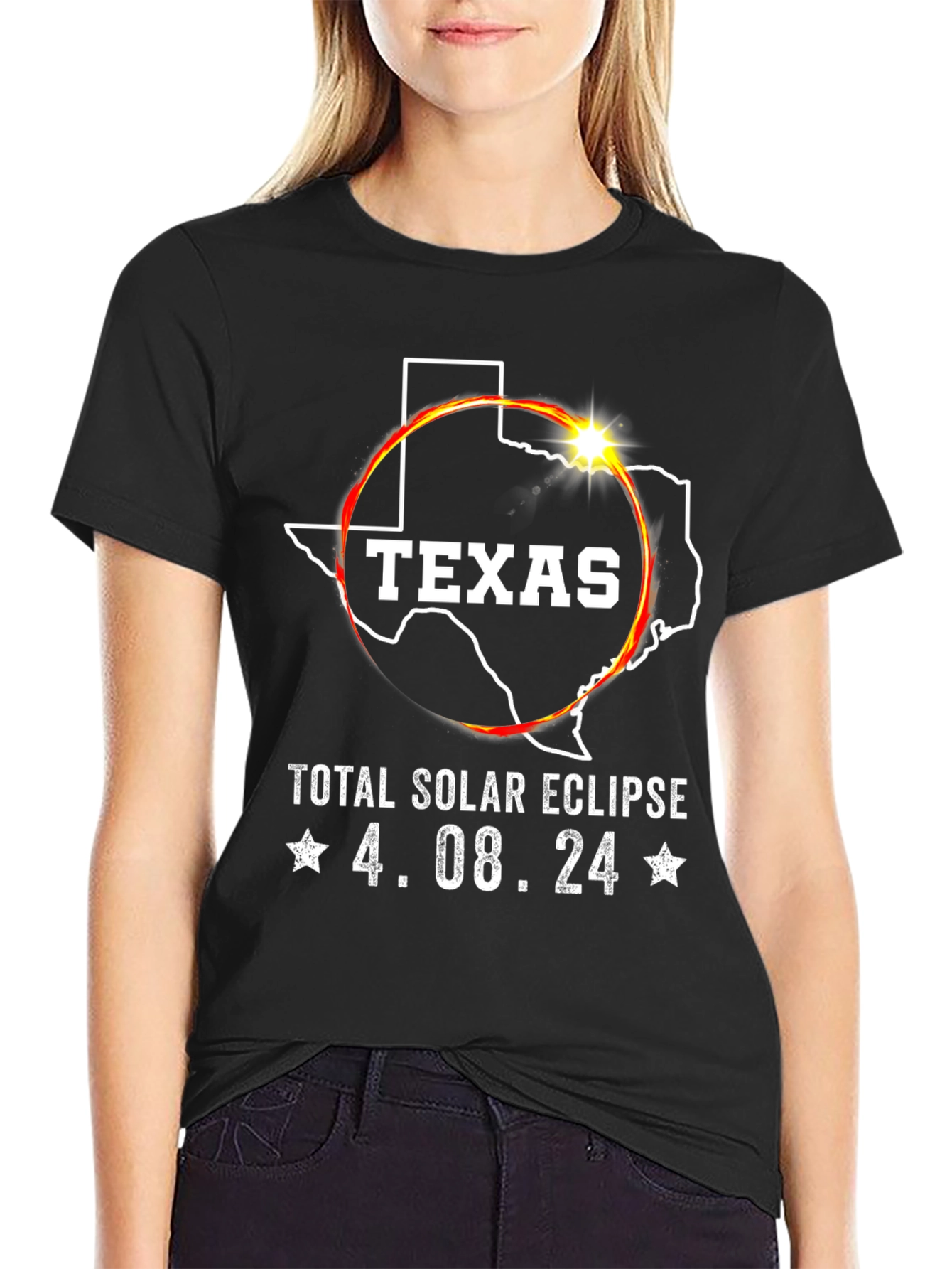 Texas Total Solar Eclipse 4.08.24 T-Shirt