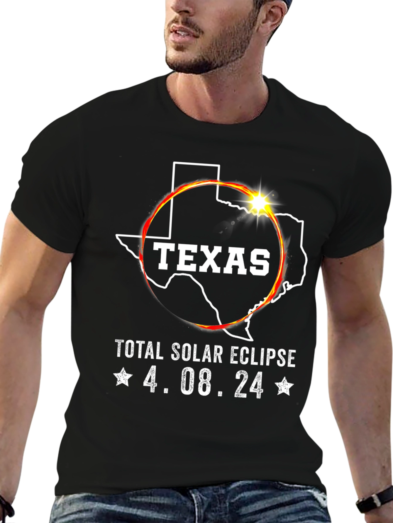Texas Total Solar Eclipse 4.08.24 T-Shirt