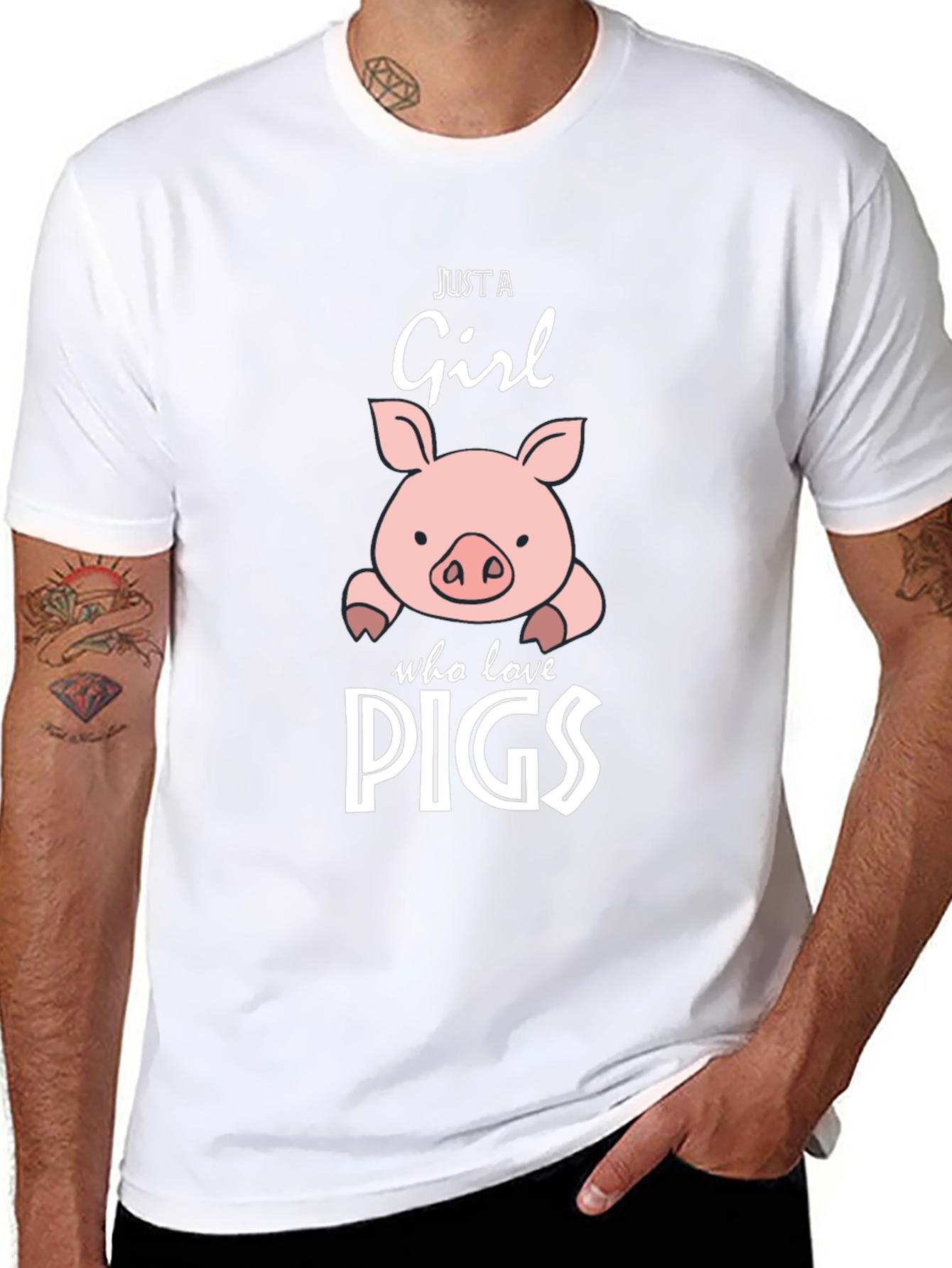 Just A Girl Who Loves Pigs T-Shirt