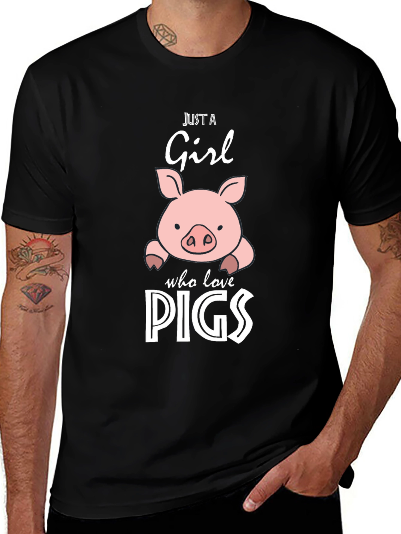 Just A Girl Who Loves Pigs T-Shirt