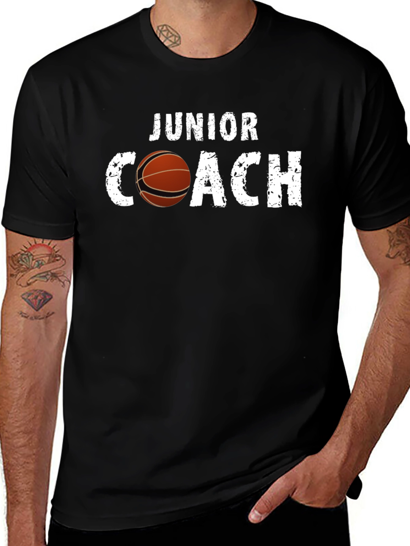 Junior Coach Basketball Graphic T-Shirt