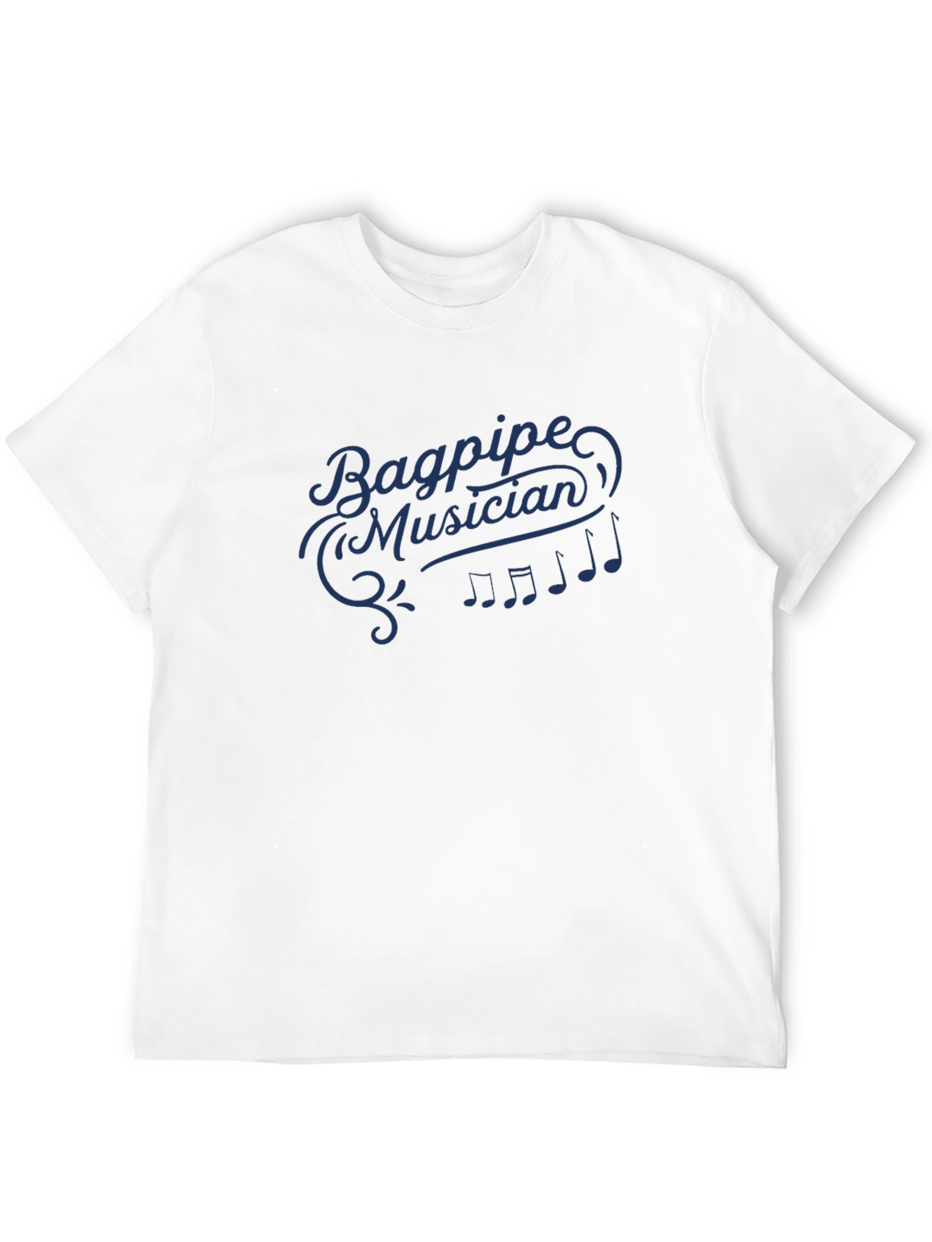 Bagpipe Musician Graphic Tee - Black