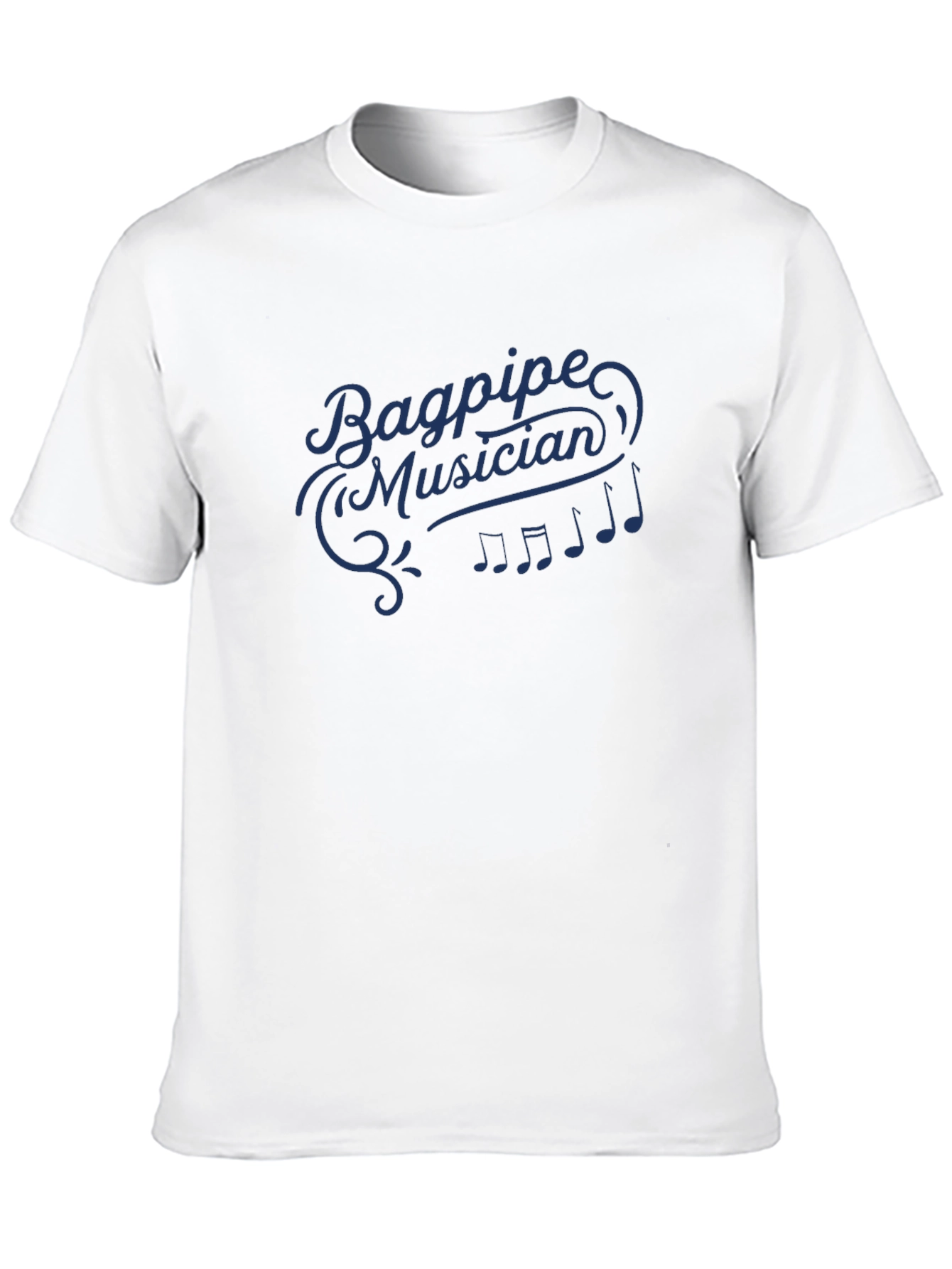 Bagpipe Musician Graphic Tee - Black