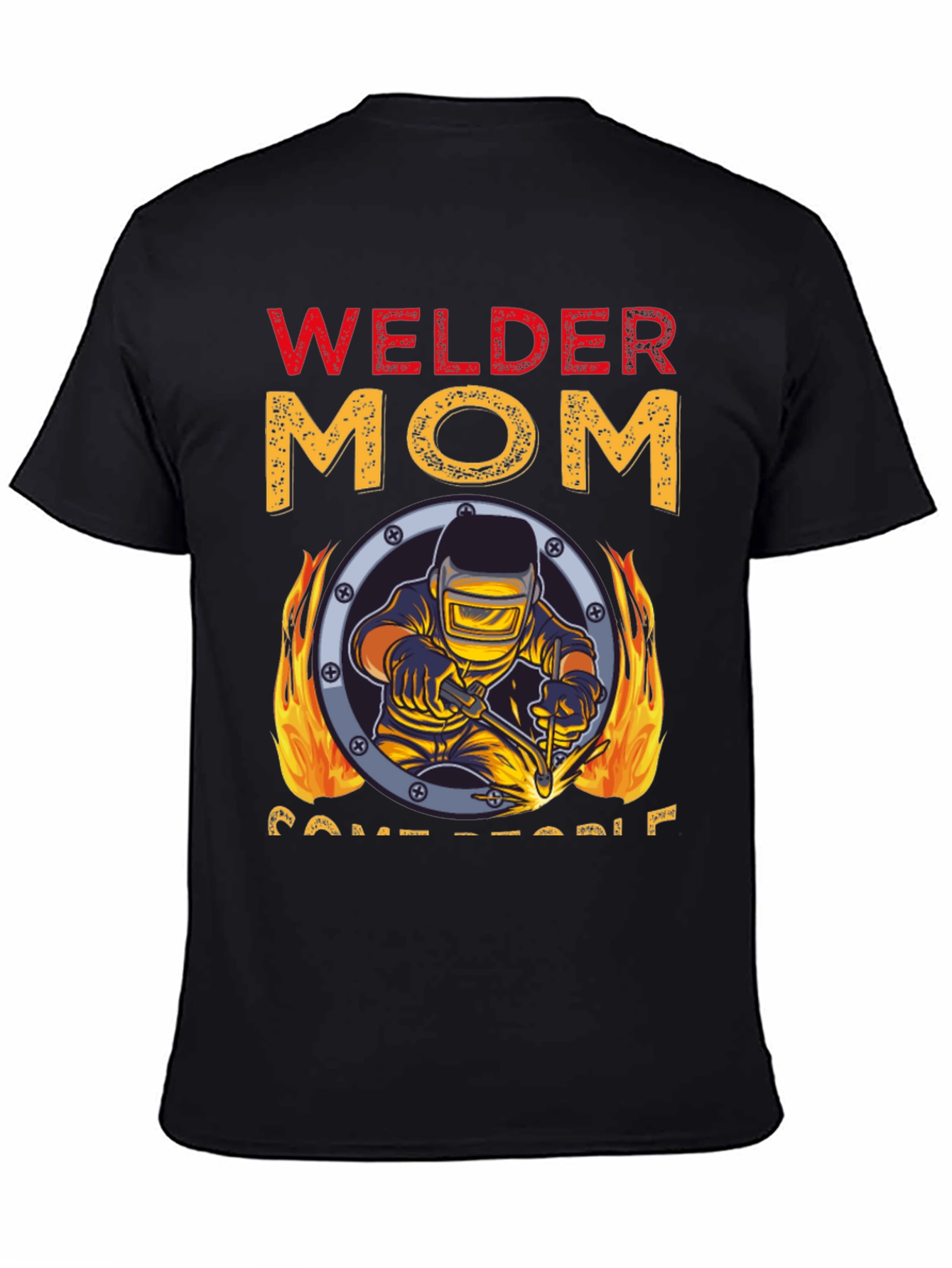 Welder Mom Graphic T-Shirt - Black Tee