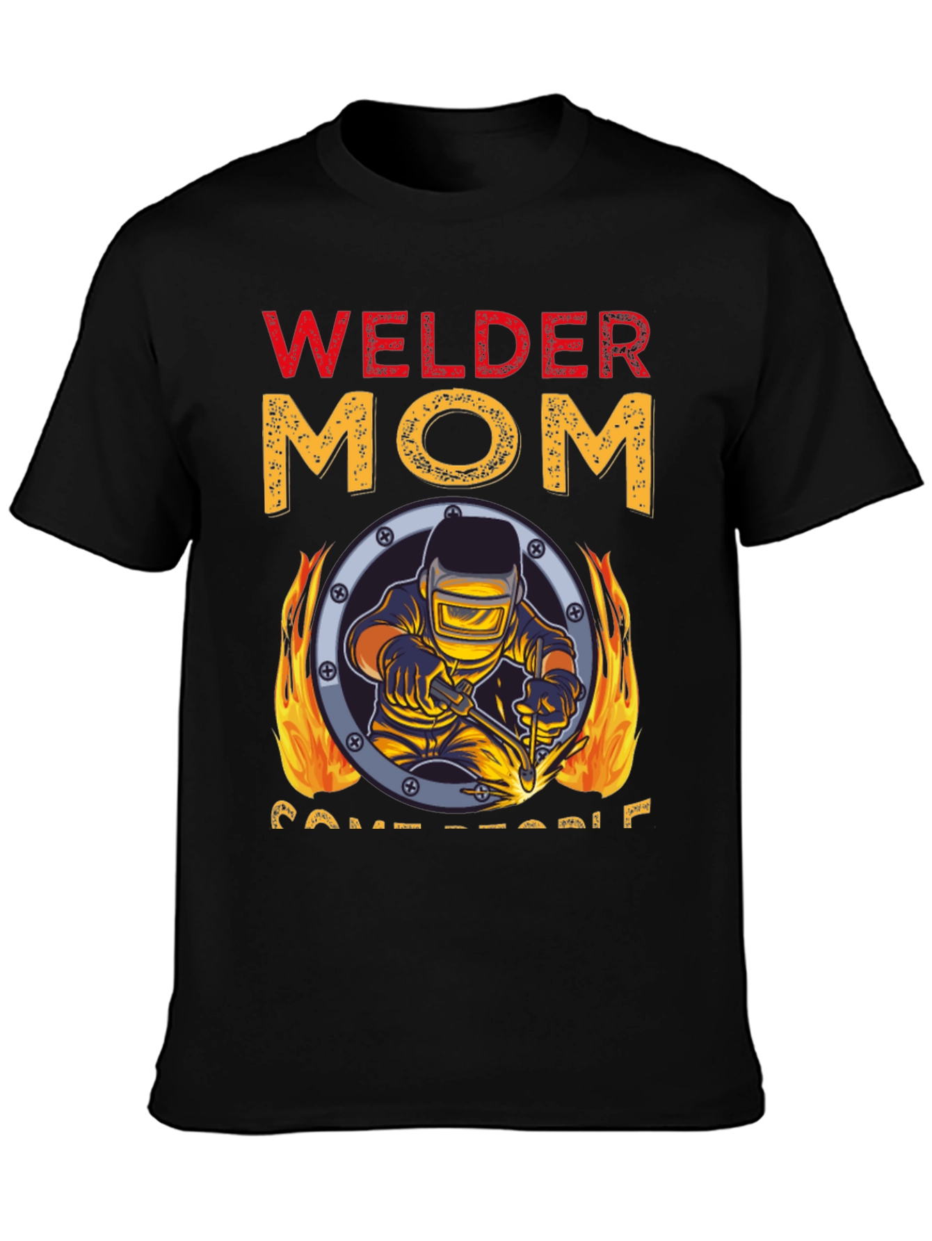 Welder Mom Graphic T-Shirt - Black Tee