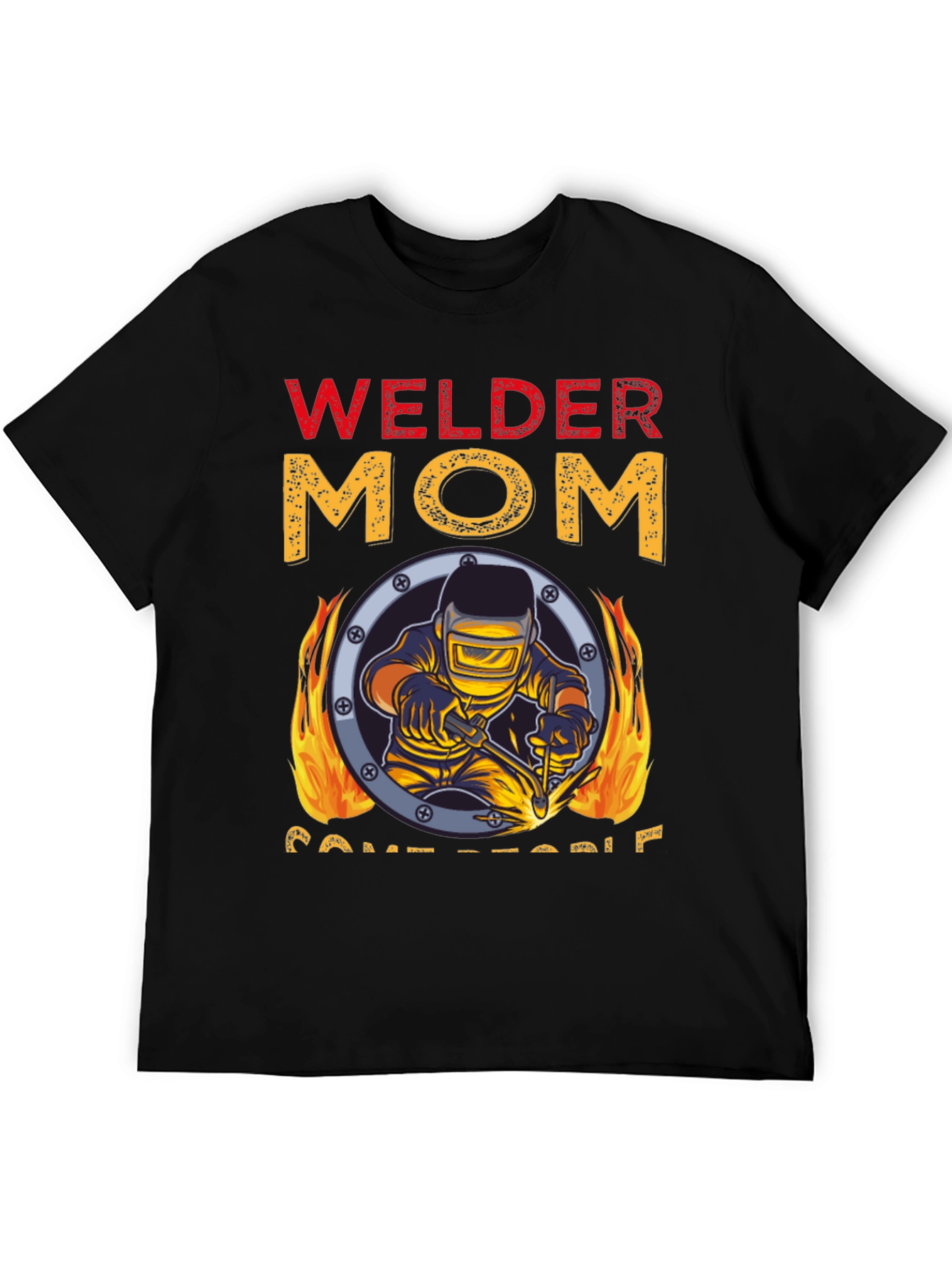 Welder Mom Graphic T-Shirt - Black Tee
