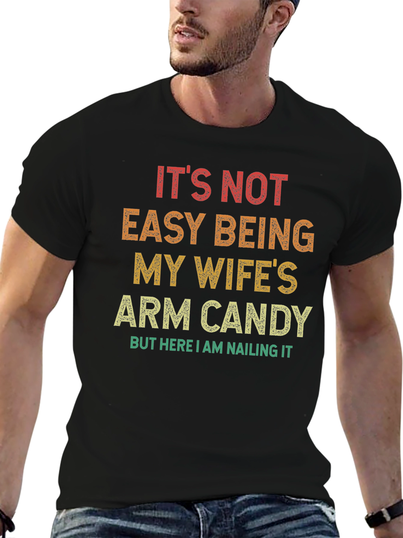 Funny Arm Candy Graphic T-Shirt