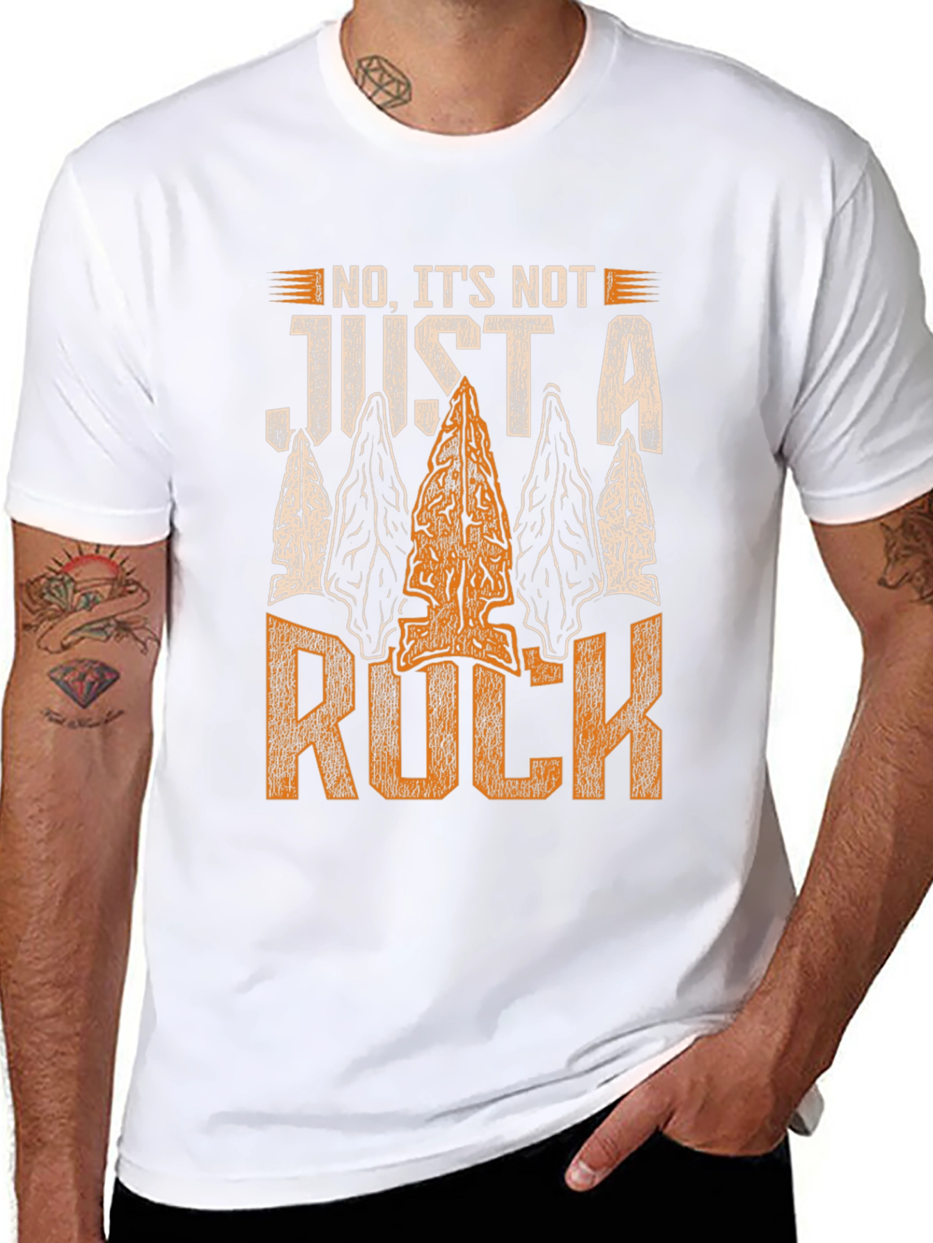 Arrowhead T-Shirt - Not Just A Rock Design
