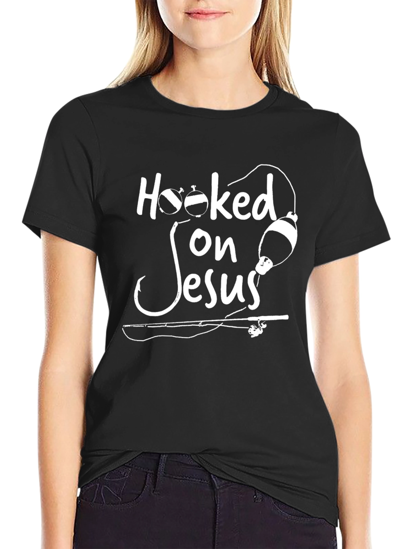 Hooked On Jesus T-Shirt - Fishing Faith Apparel