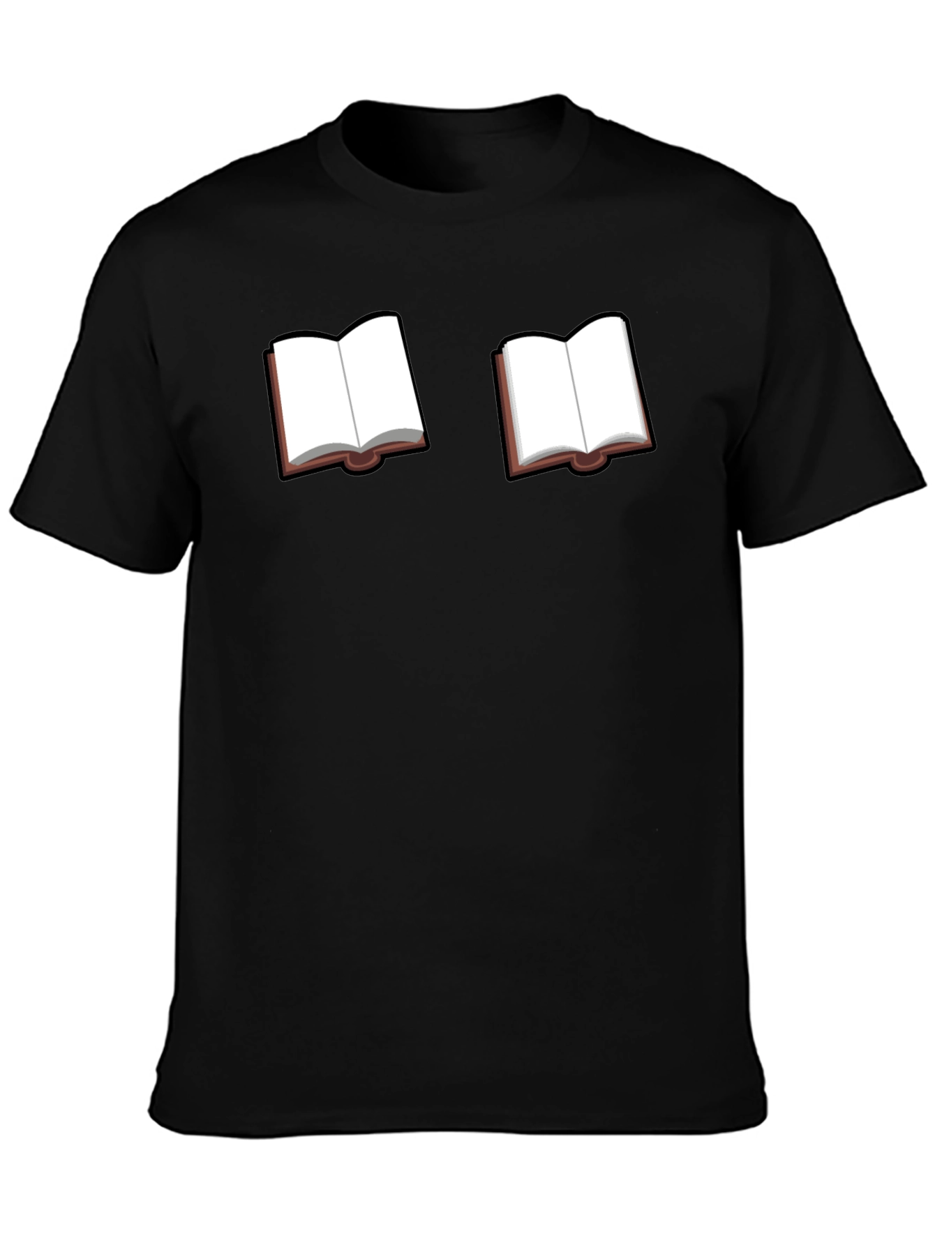 Bookworm Black Tee - Novelty Book Graphic T-Shirt