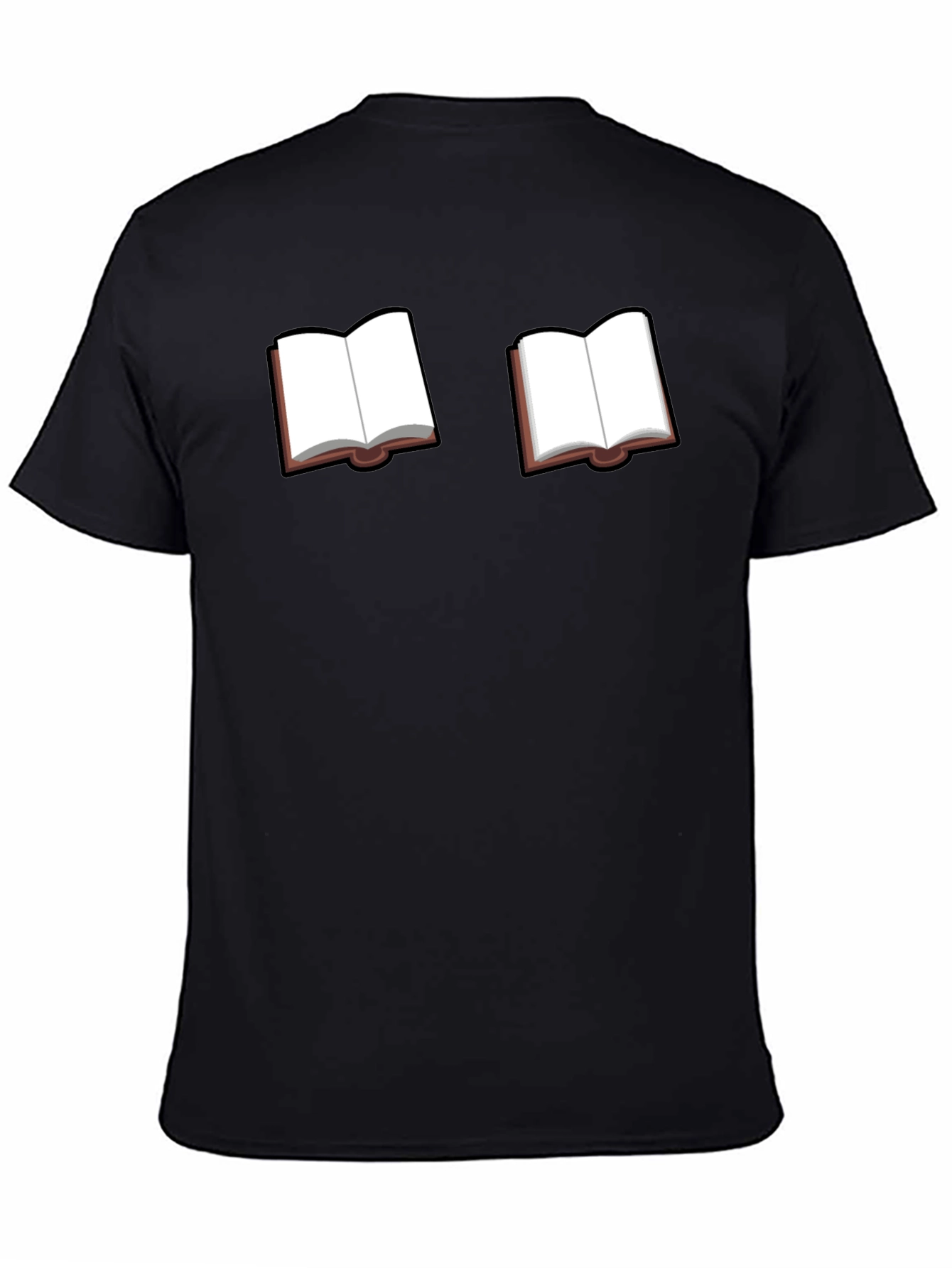 Bookworm Black Tee - Novelty Book Graphic T-Shirt