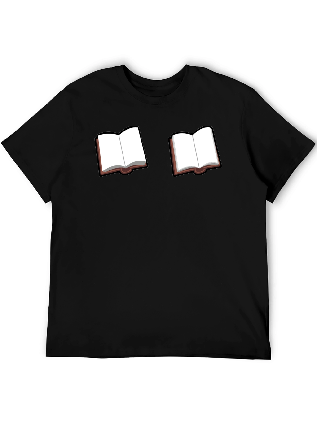 Bookworm Black Tee - Novelty Book Graphic T-Shirt