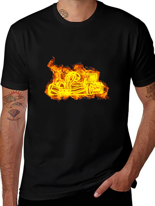 Fiery Go-Kart T-Shirt - Speed Demon Style