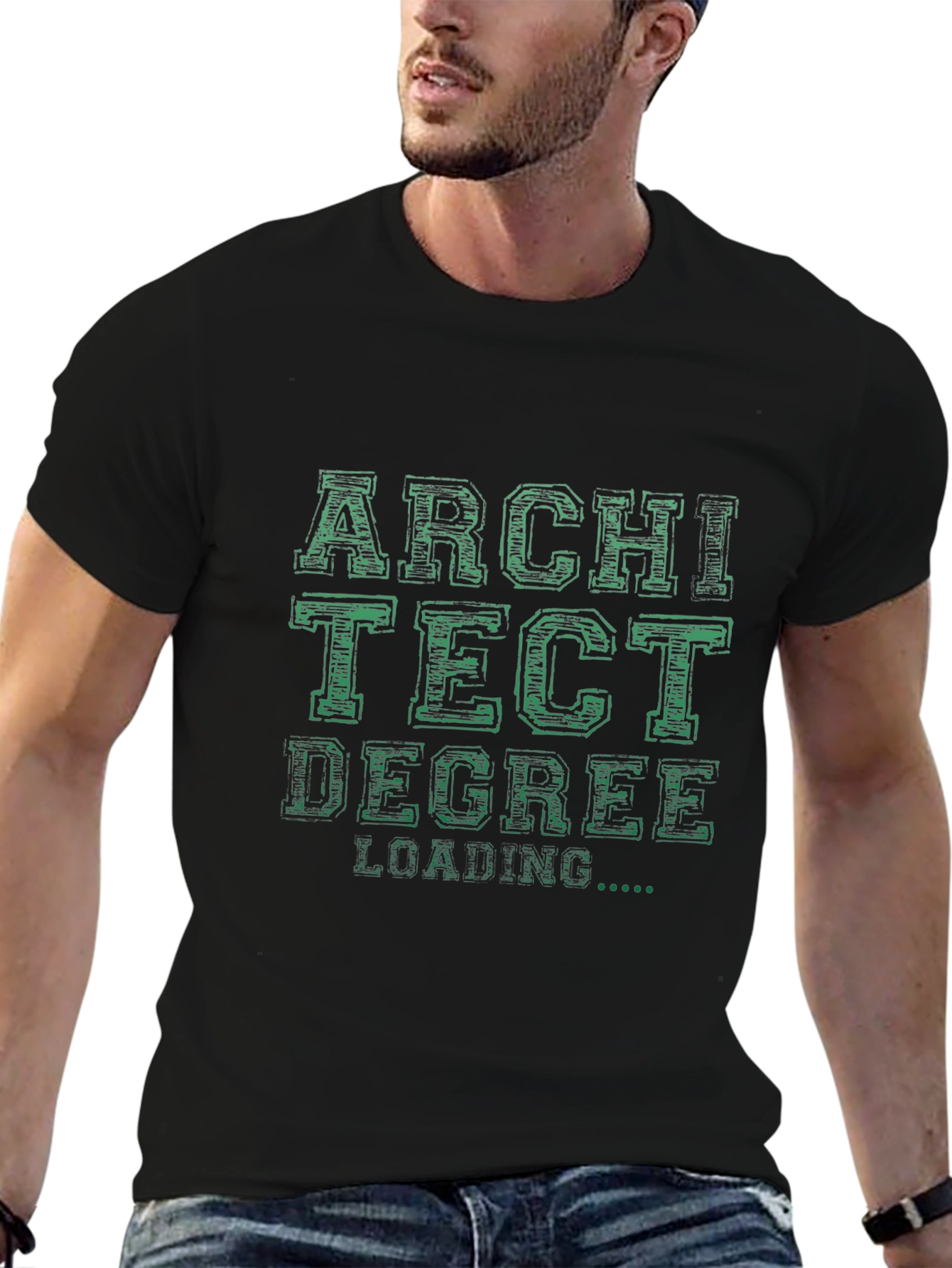 Architect Degree Loading Black T-Shirt