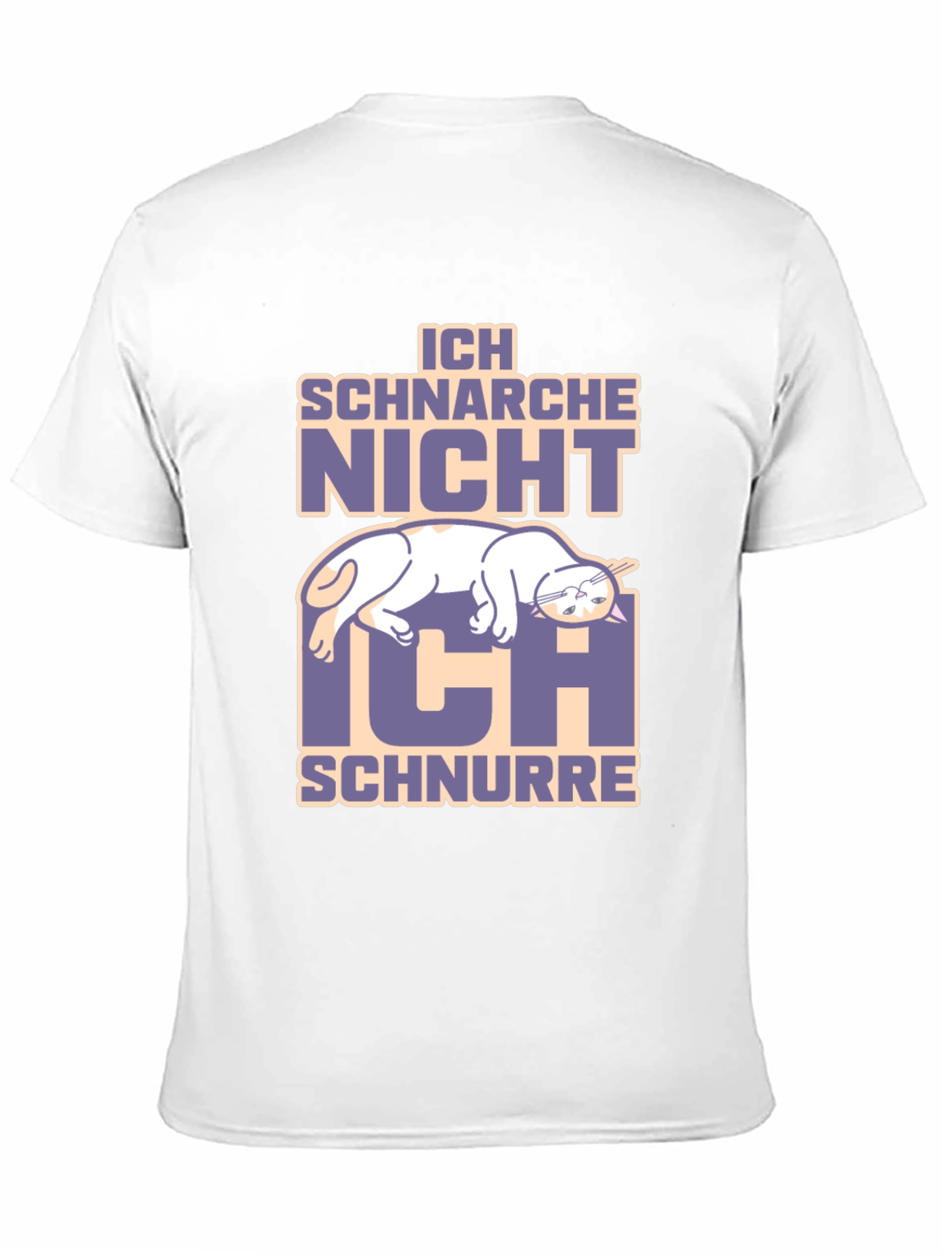 Ich Schnarche Nicht Funny Cat Graphic T-Shirt