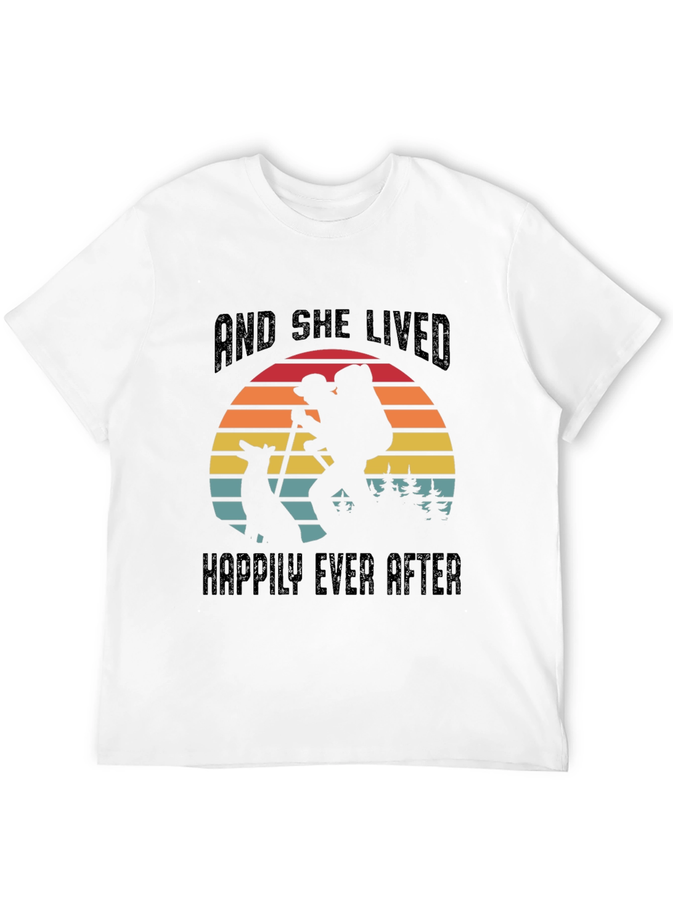 She Lived Happily Ever After Hiking T-Shirt