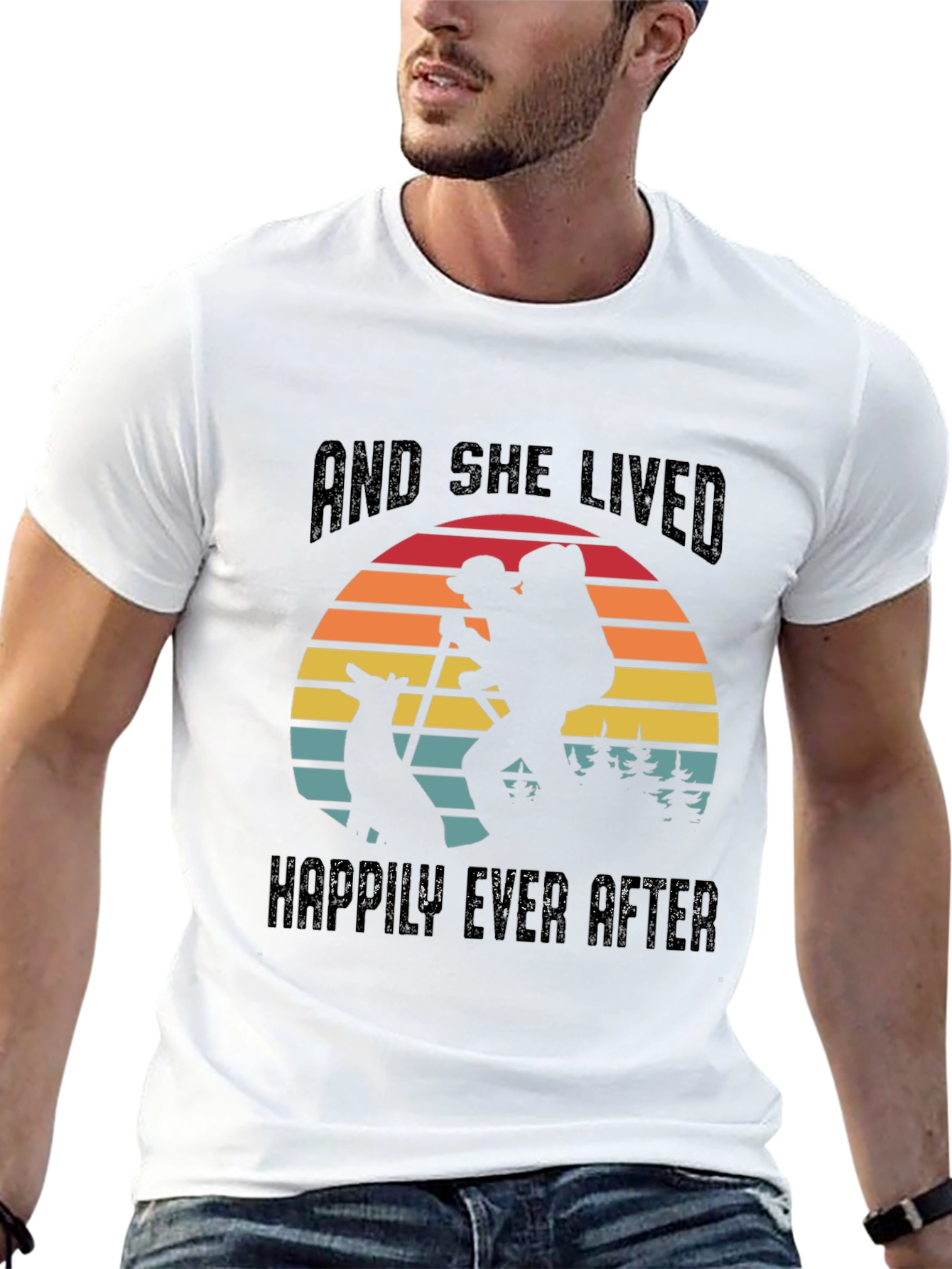 She Lived Happily Ever After Hiking T-Shirt