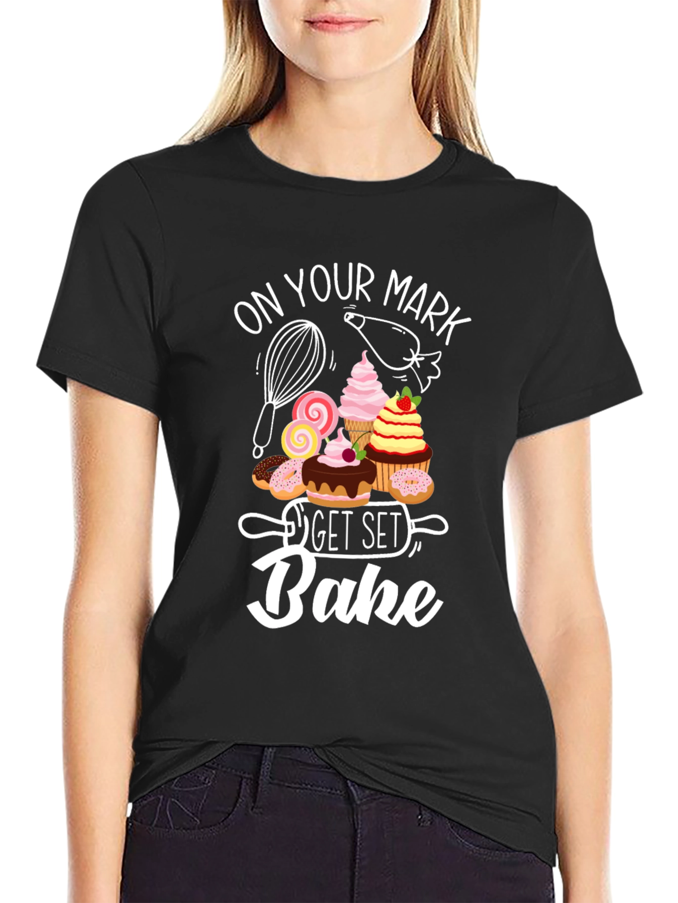On Your Mark Get Set Bake T-Shirt