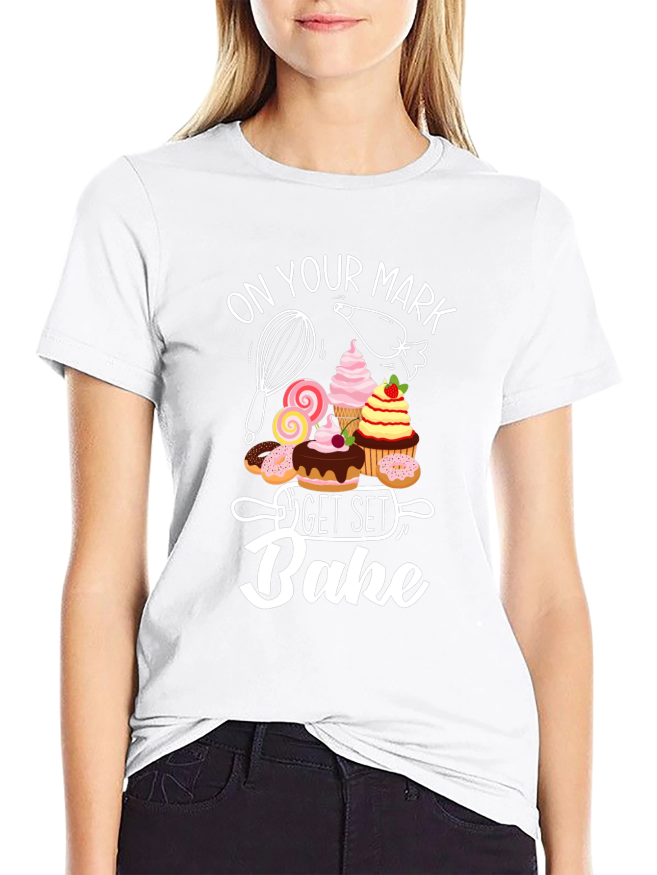 On Your Mark Get Set Bake T-Shirt