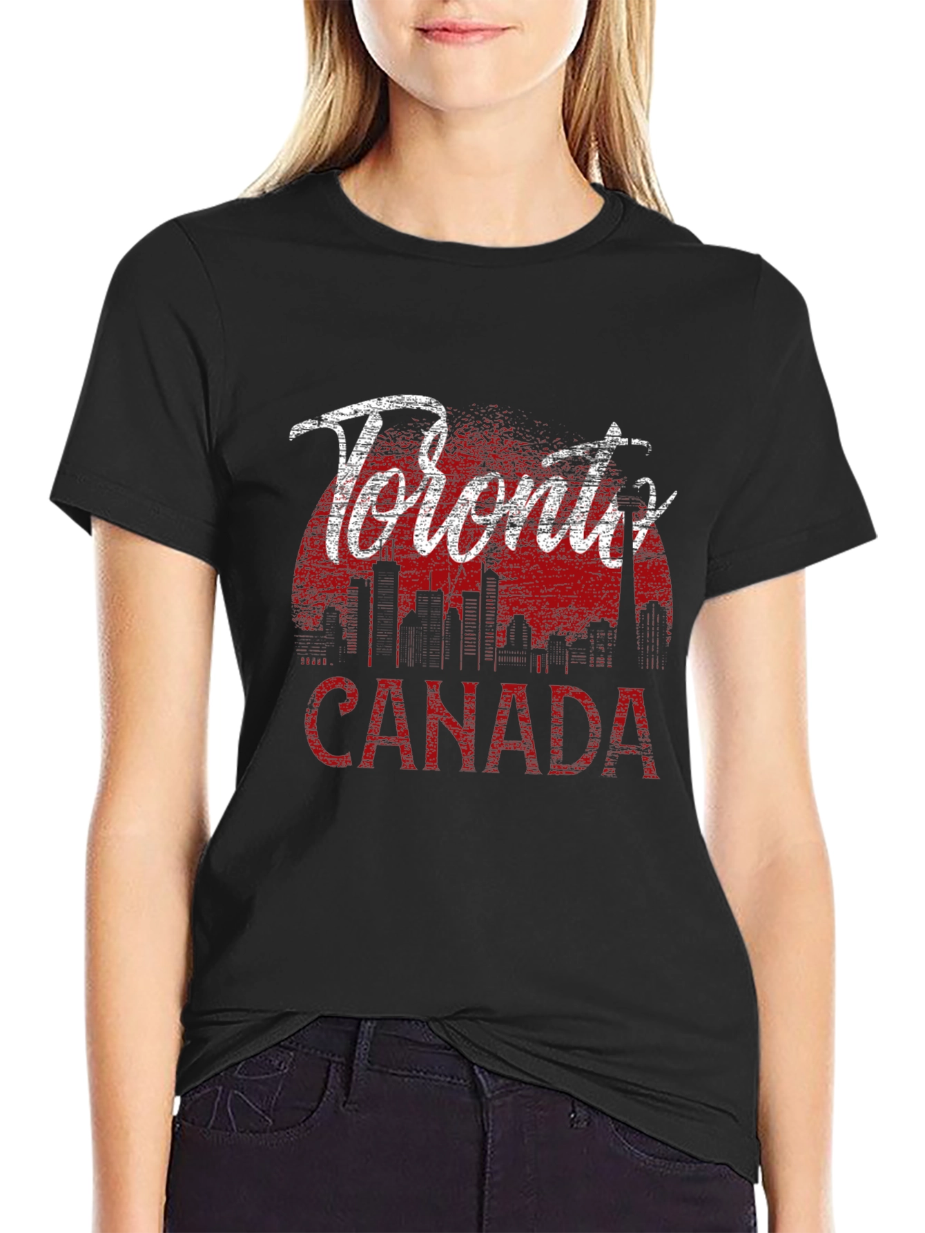 Toronto Canada T-Shirt - Skyline Graphic Tee