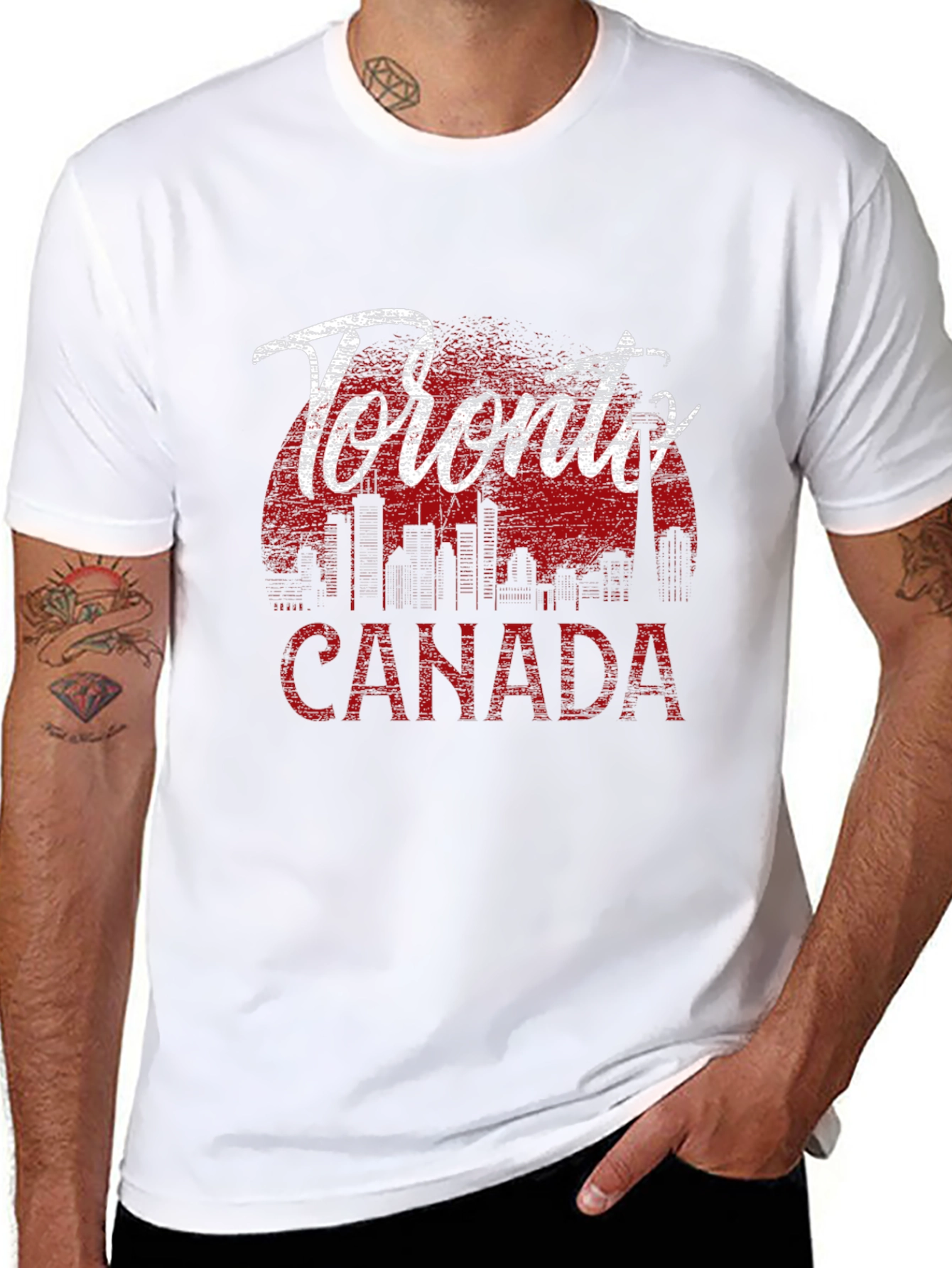 Toronto Canada T-Shirt - Skyline Graphic Tee